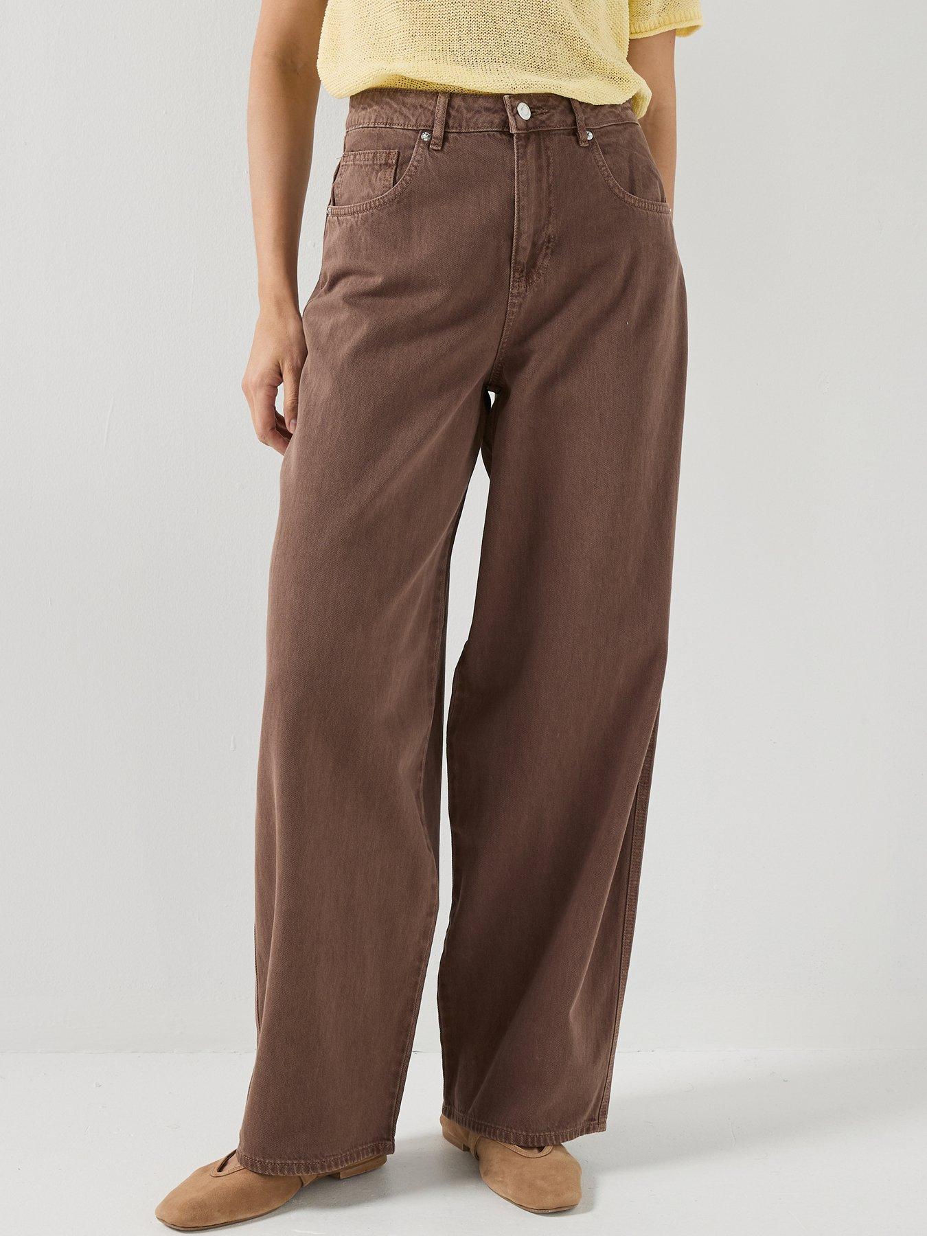 Only Onltaylor-Silla Barrel Pants - Brown