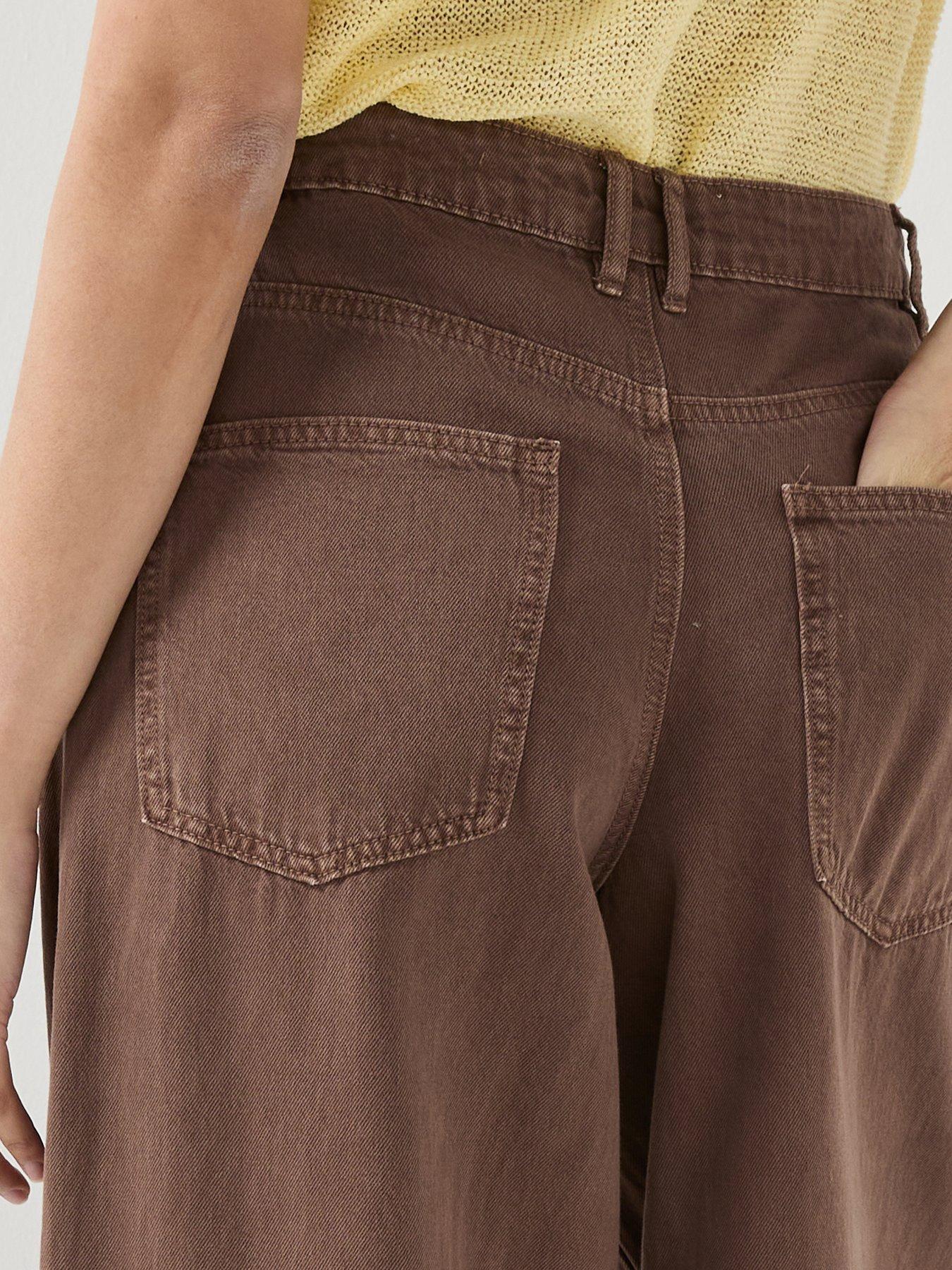 Image 4 of 5 of Only Onltaylor-Silla Barrel Pants - Brown
