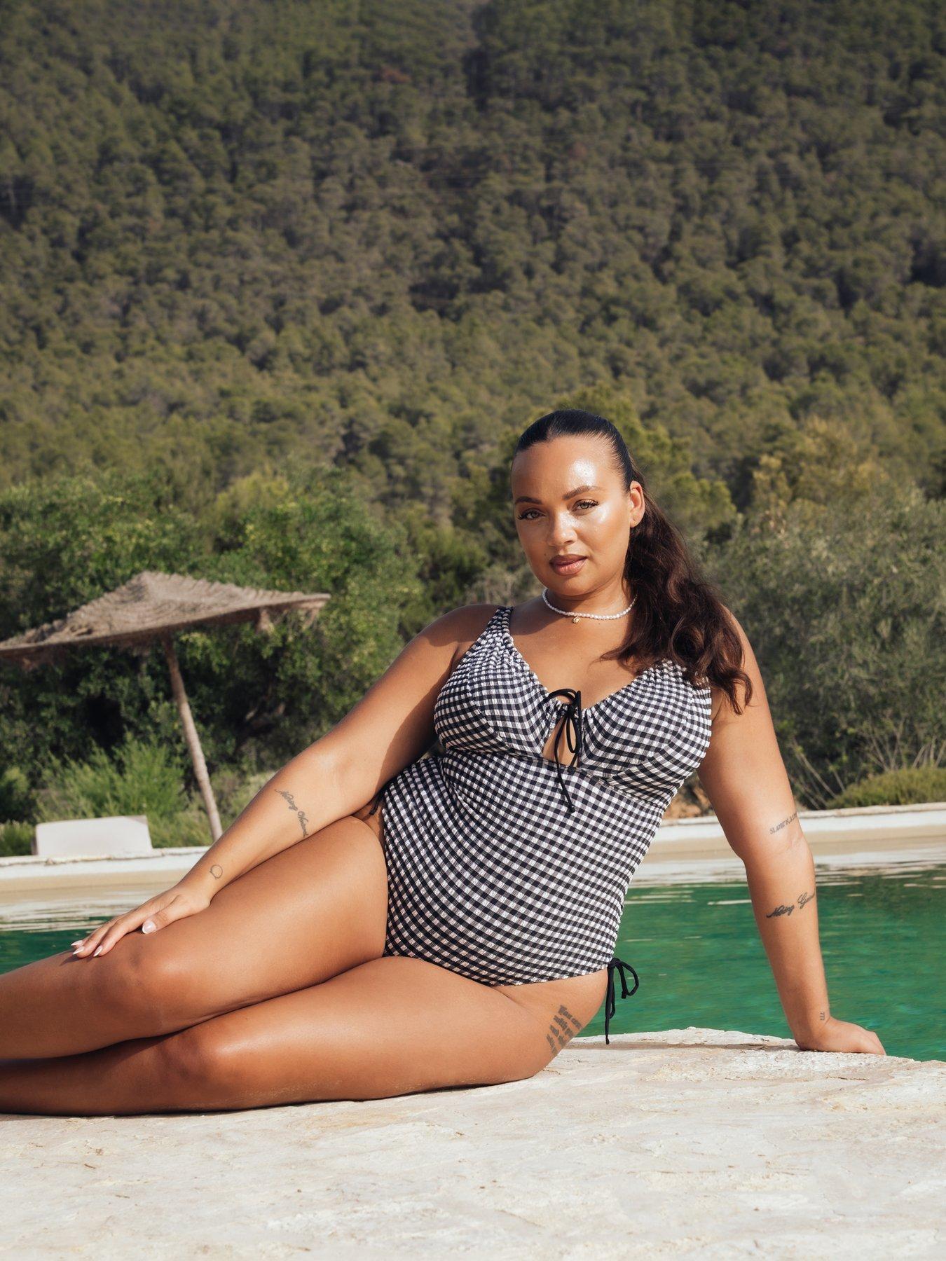 curvy-kate-curvy-kate-holiday-check-non-wired-swimsuit-black