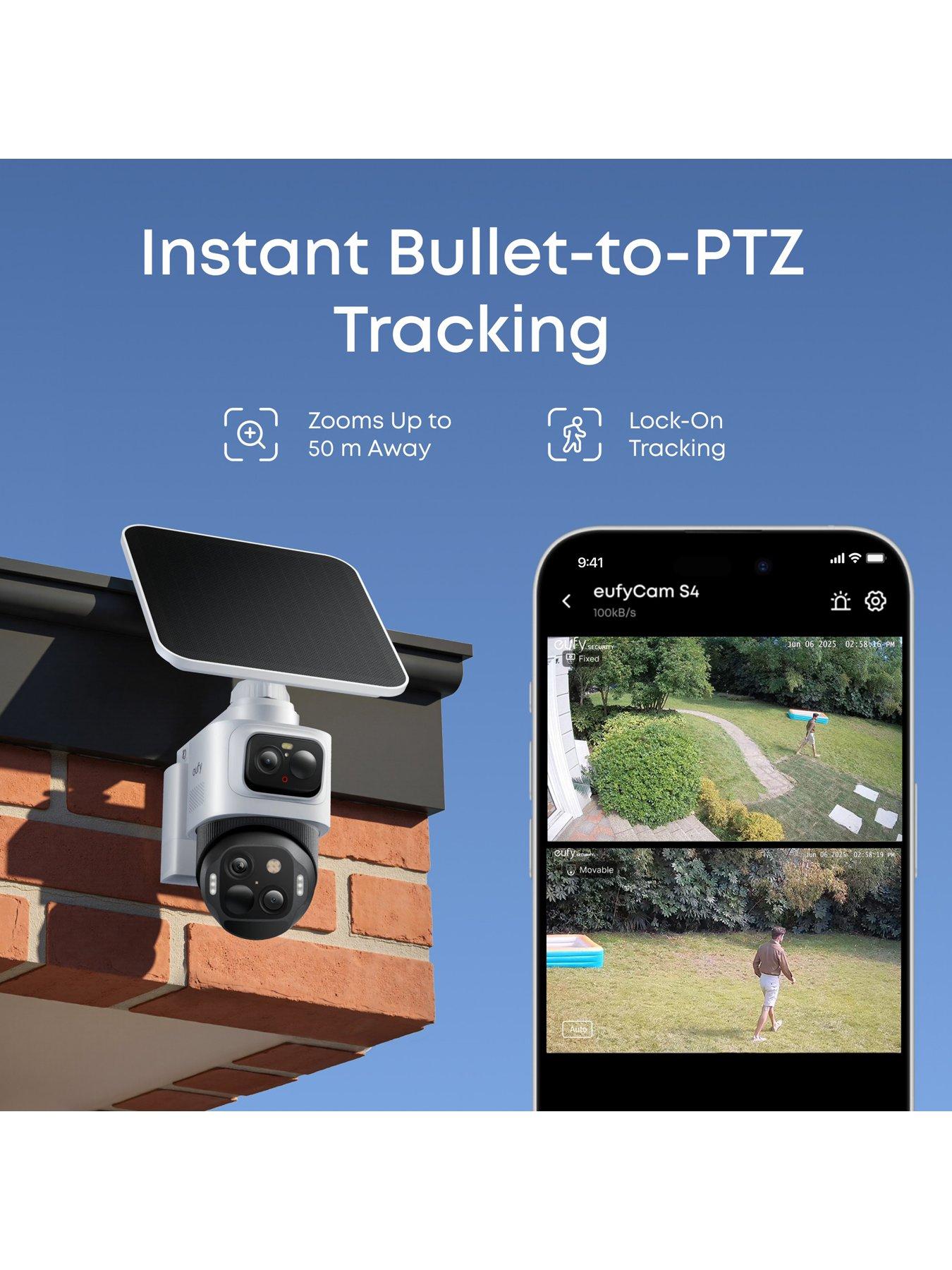  image of eufy-eufycam-s4-4k-bullet-ptz-security-camera-cctv-with-solar-panel