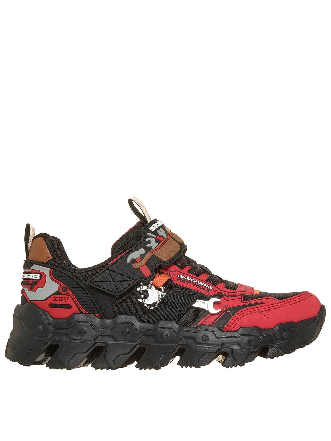 Image 1 of 7 of Skechers Mega Flex Lite Shoes - Red Synthetic