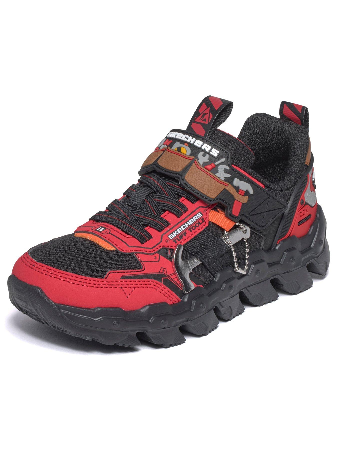 Image 7 of 7 of Skechers Mega Flex Lite Shoes - Red Synthetic