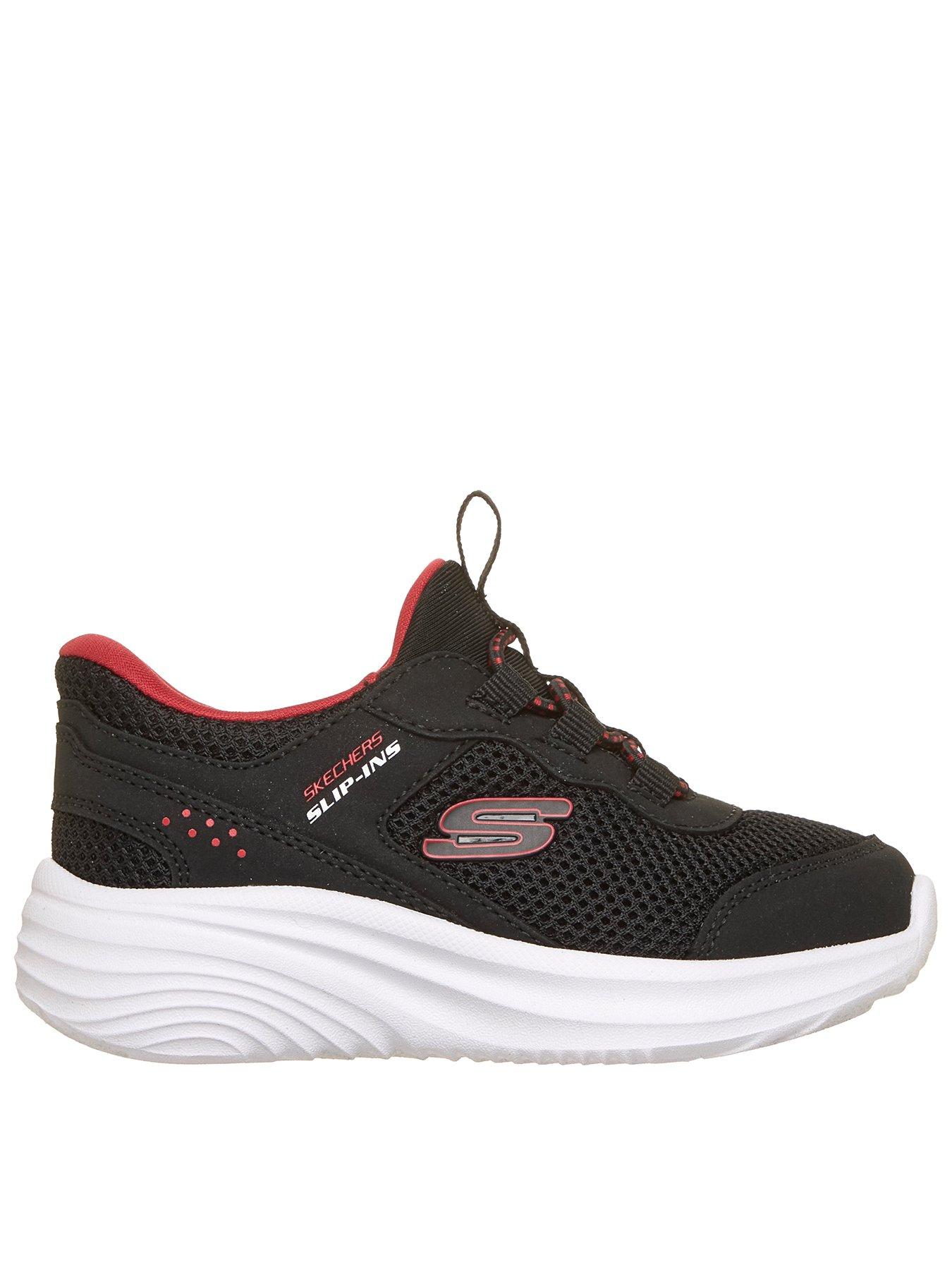 Skechers Kids' Mesh Lace Up Chunky Sole Trainers - Black