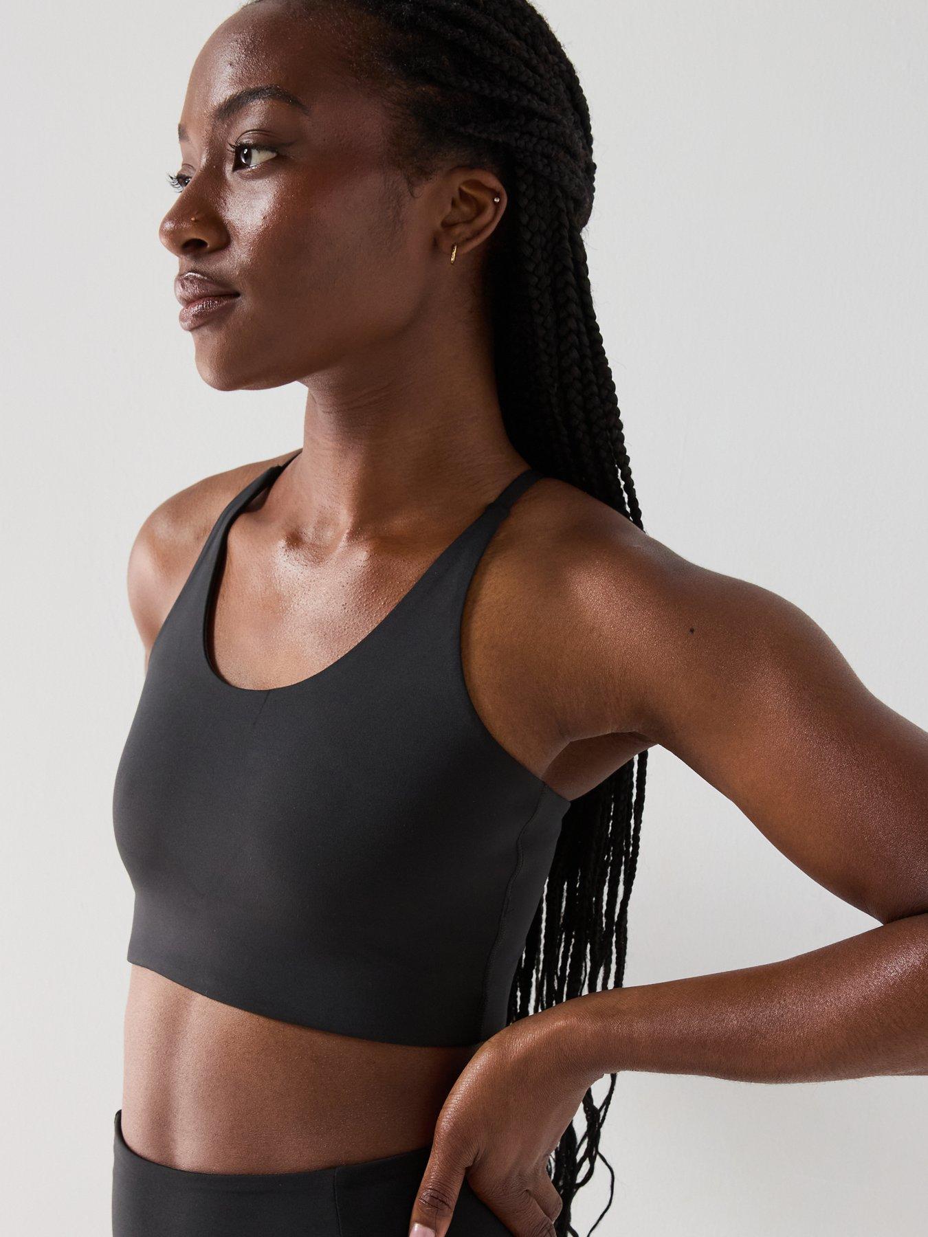 Image 5 of 6 of Girlfriend Collective Womens Training Float Cleo Halter Bra - Black