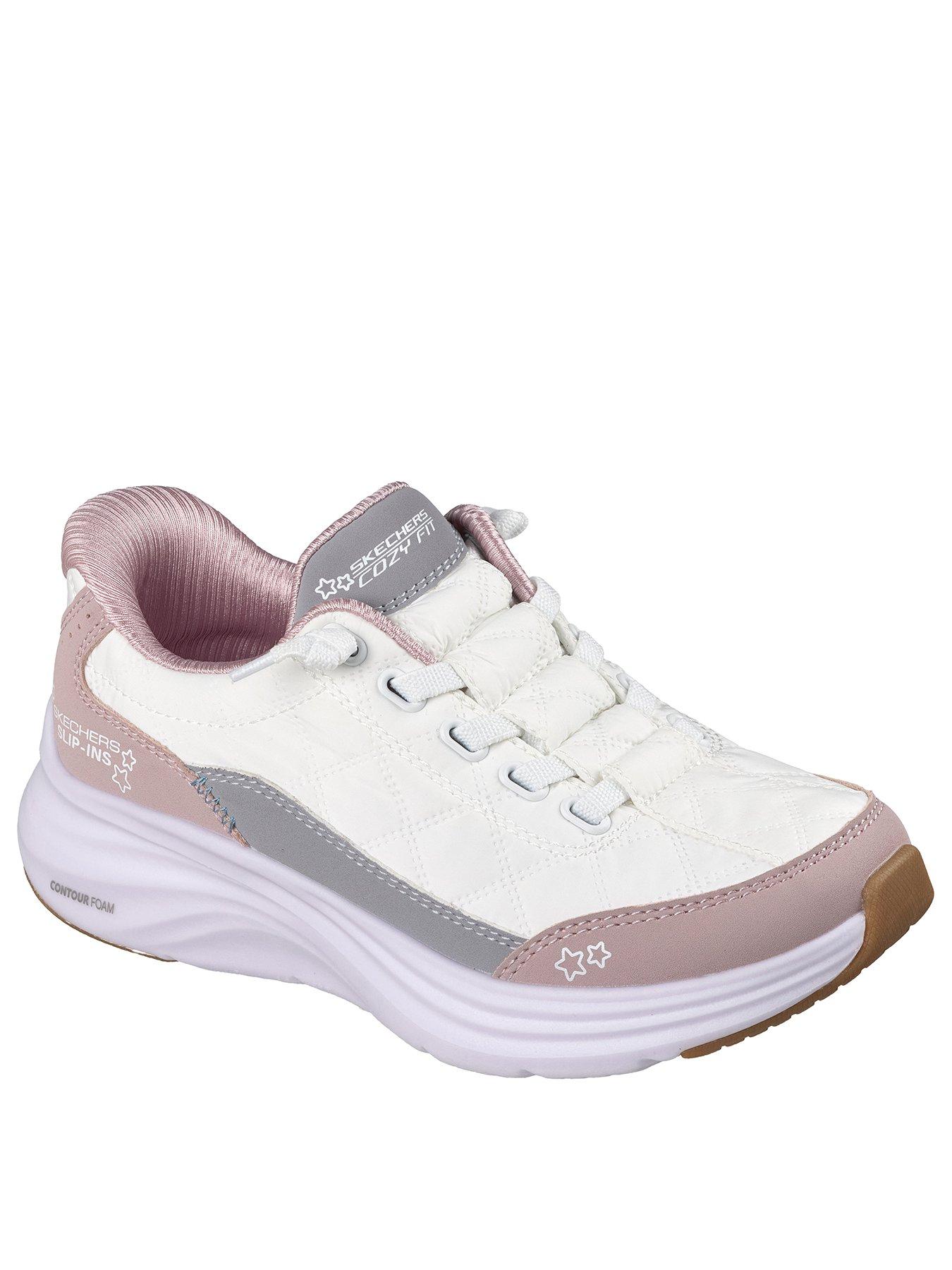 Image 2 of 5 of Skechers Kids' Slip On Contour Sole Trainers - White