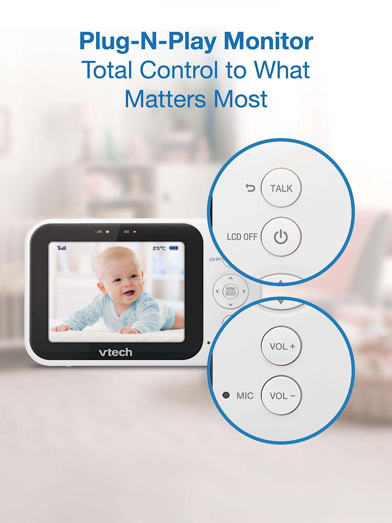Image 3 of 7 of VTech 3.5" Pan &amp; Tilt Video Monitor