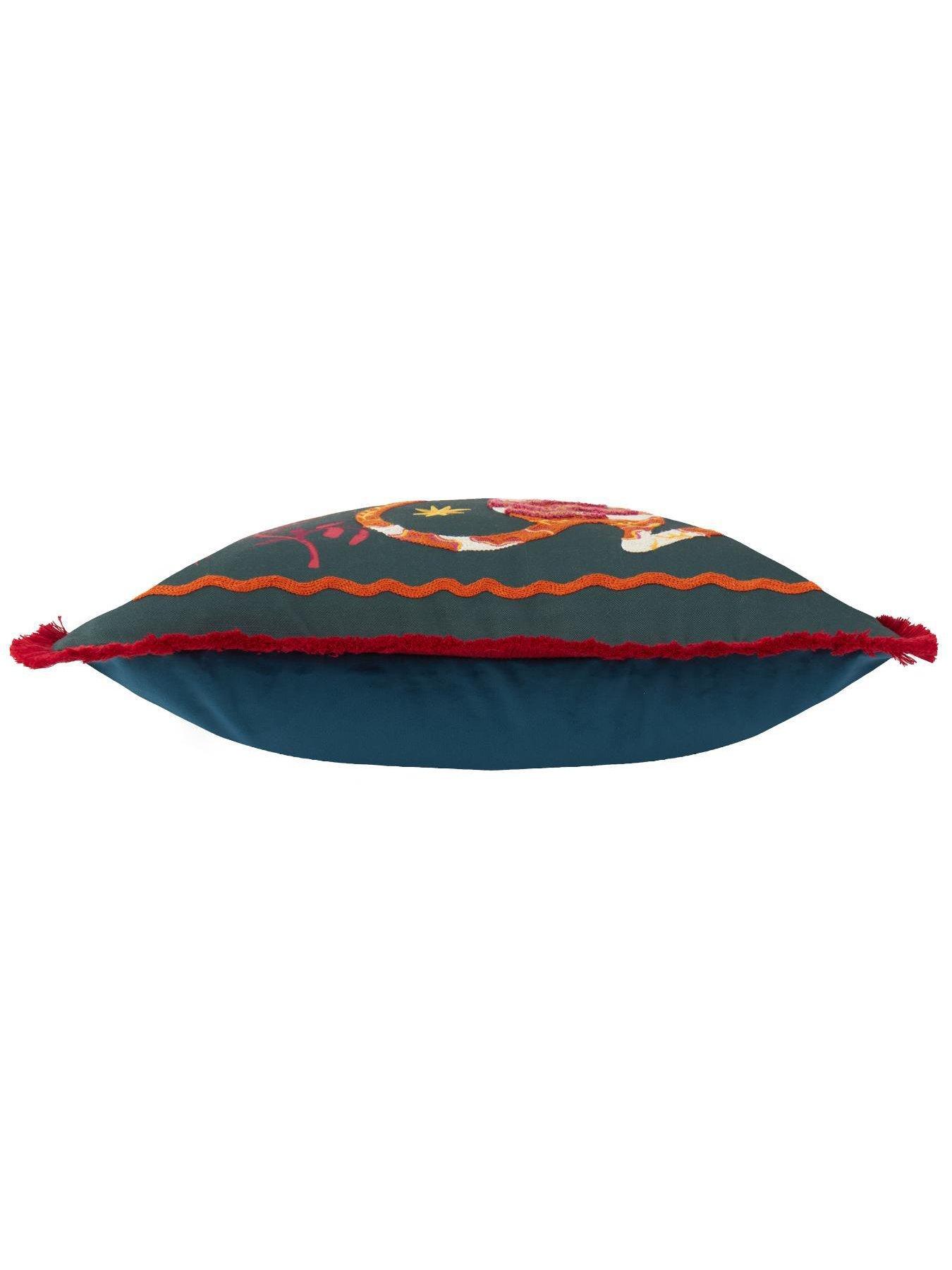 Image 4 of 5 of Furn Les Animaux Tigress 45X45 Polyester Cushion - Emerald
