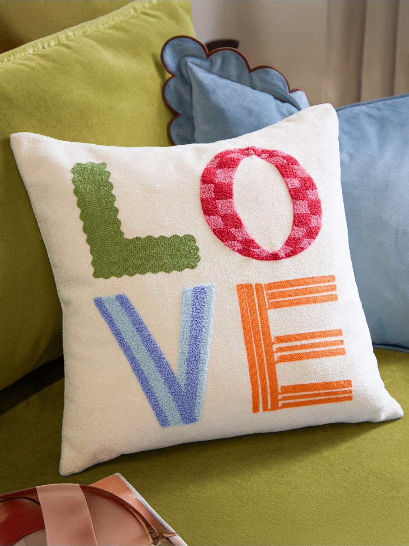 Image 1 of 5 of Furn LOVE TUFT 45X45 POLYESTER CUSHION MULTI