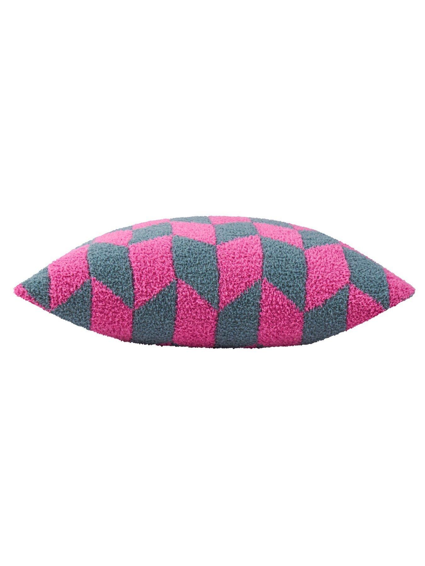  image of furn-olsen-45x45-polyester-cushion-retro-pink