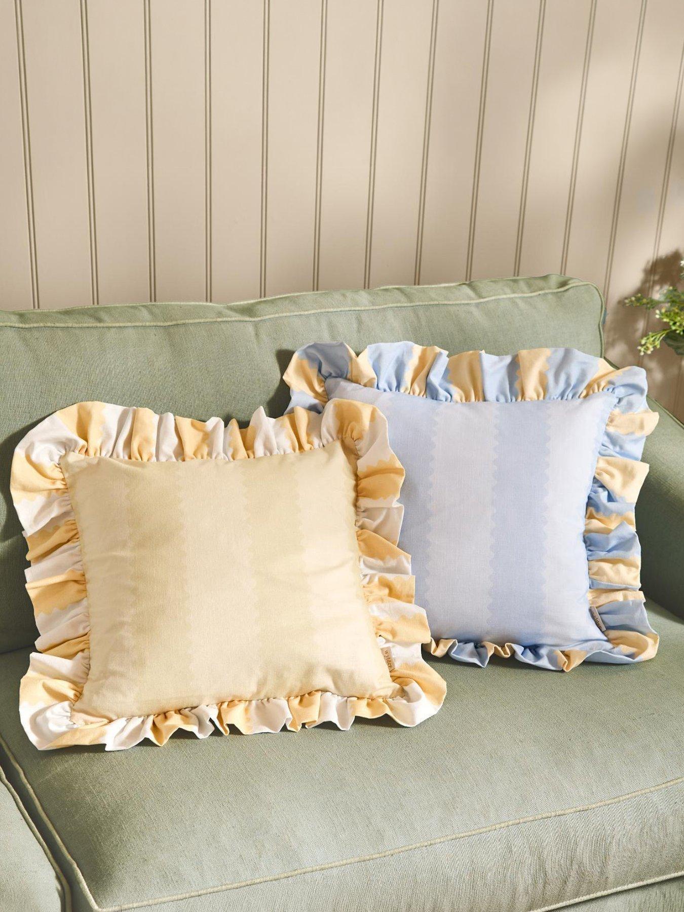 Image 4 of 4 of Wylder Birdie Stripe 45x45cm Polyester Cushion
