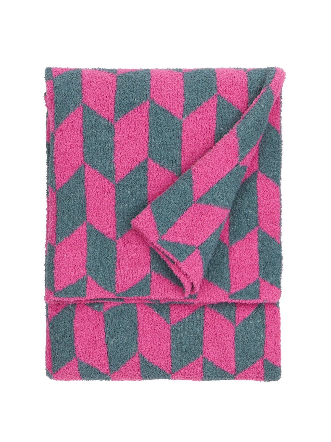 Image 2 of 3 of Furn OLSEN 130X180 THROW RETRO PINK