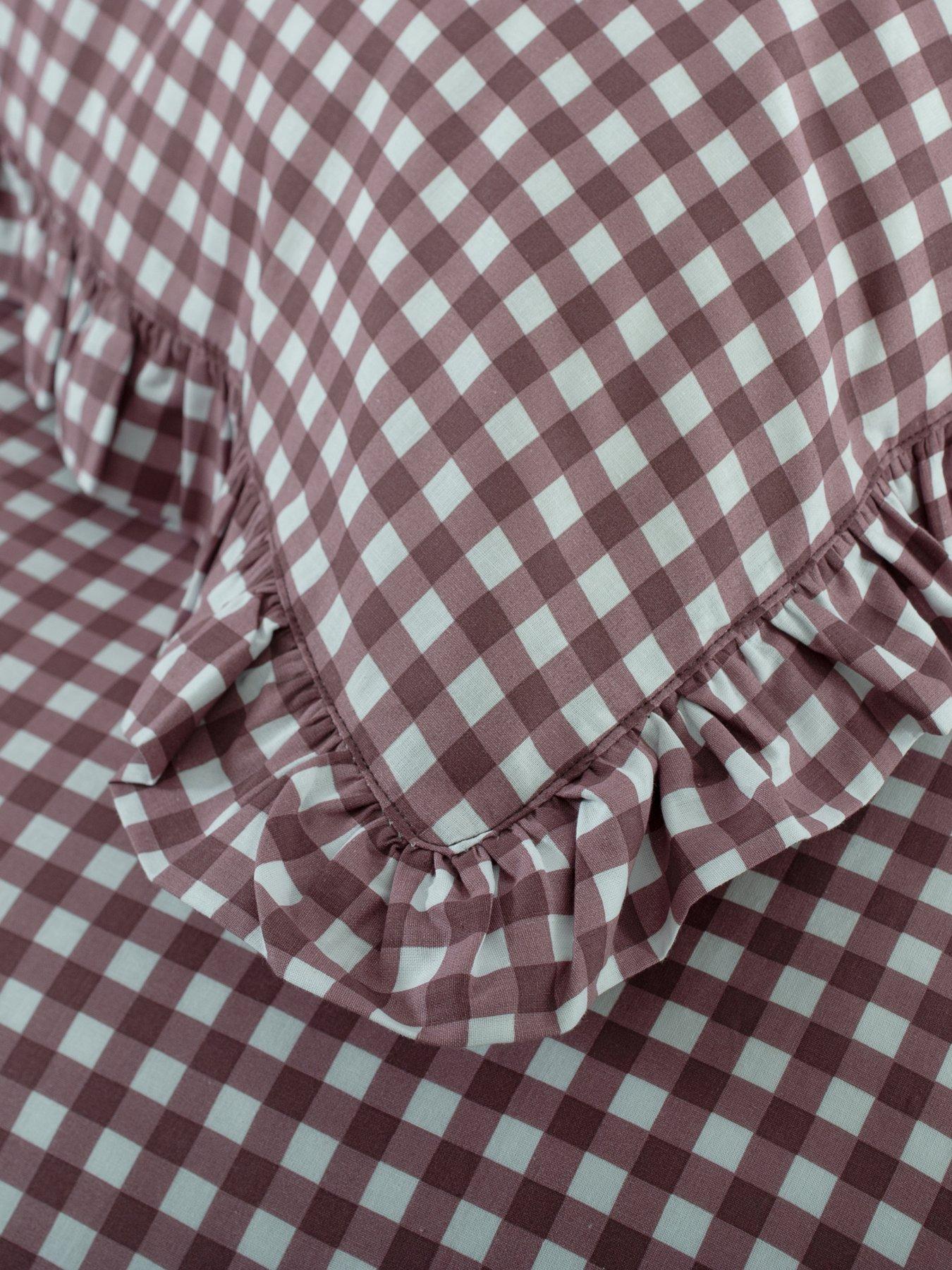 Image 5 of 5 of Deyongs TLC Gingham Frilled Duvet Set