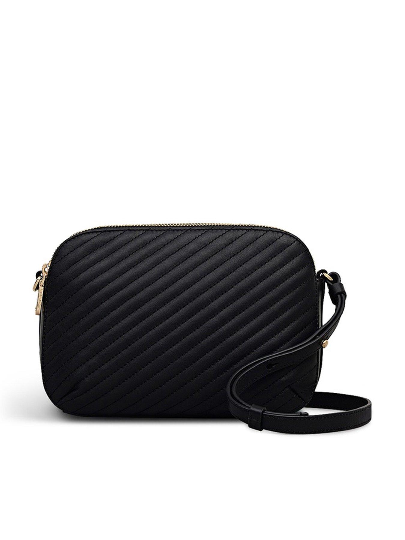 Radley Dukes Place - Diagonal Quilt Medium Ziptop Cross Body Black