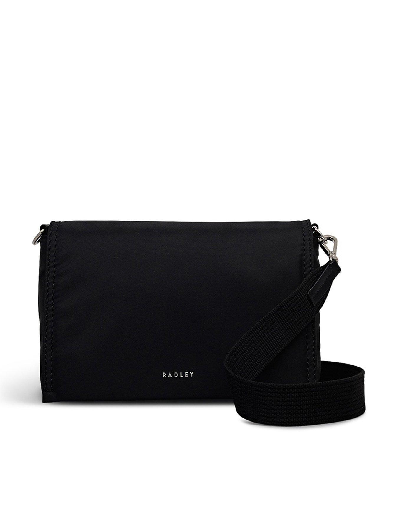 Image 1 of 5 of Radley Halley Row Medium Flapover Cross Body Bag - Black