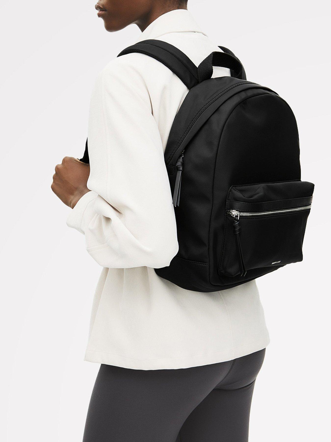  image of radley-halley-row-medium-ziptop-backpack-black