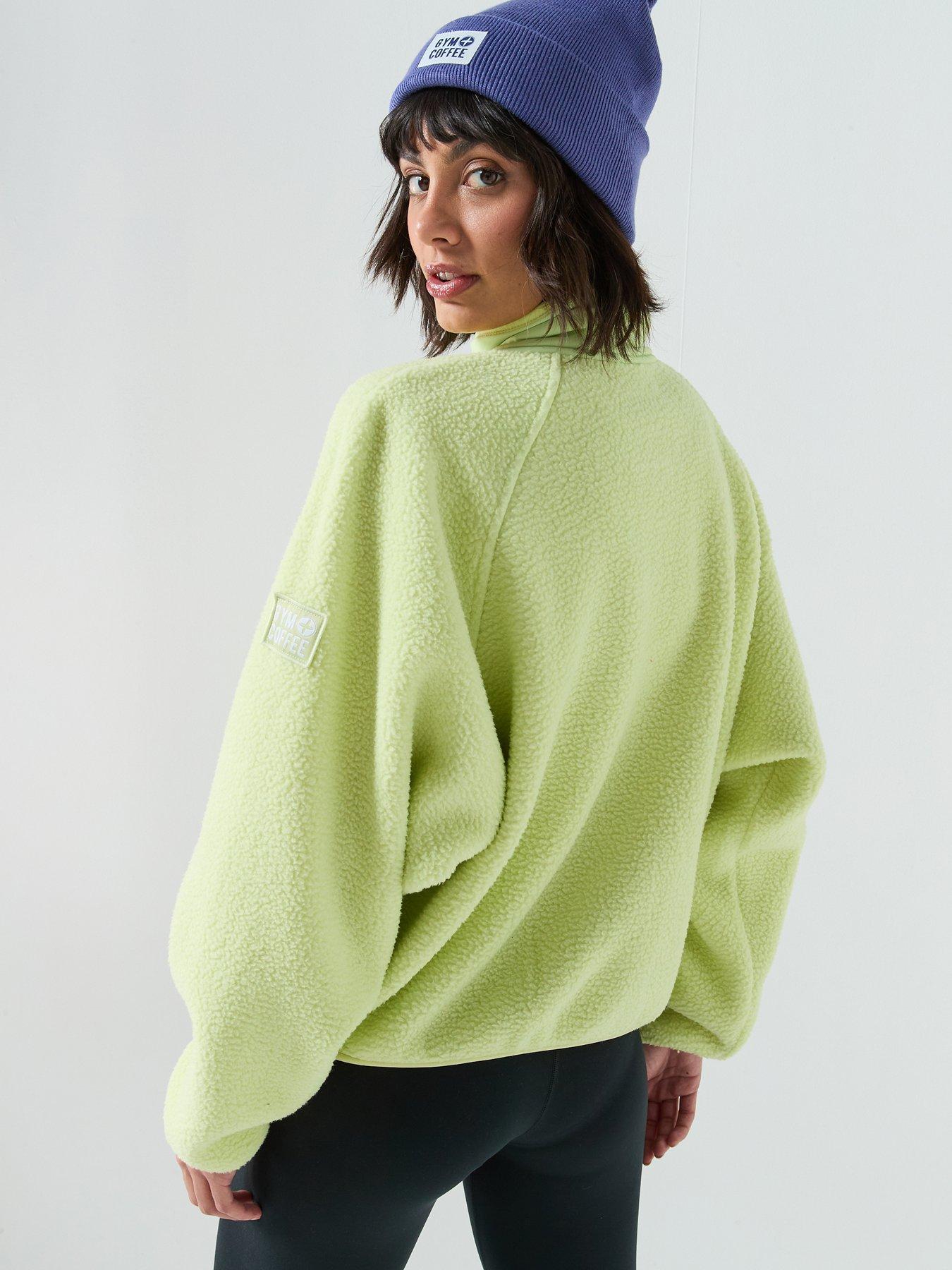 Image 2 of 6 of Gym + Coffee Womens Training Horizon Layer Up Full Snap - Green