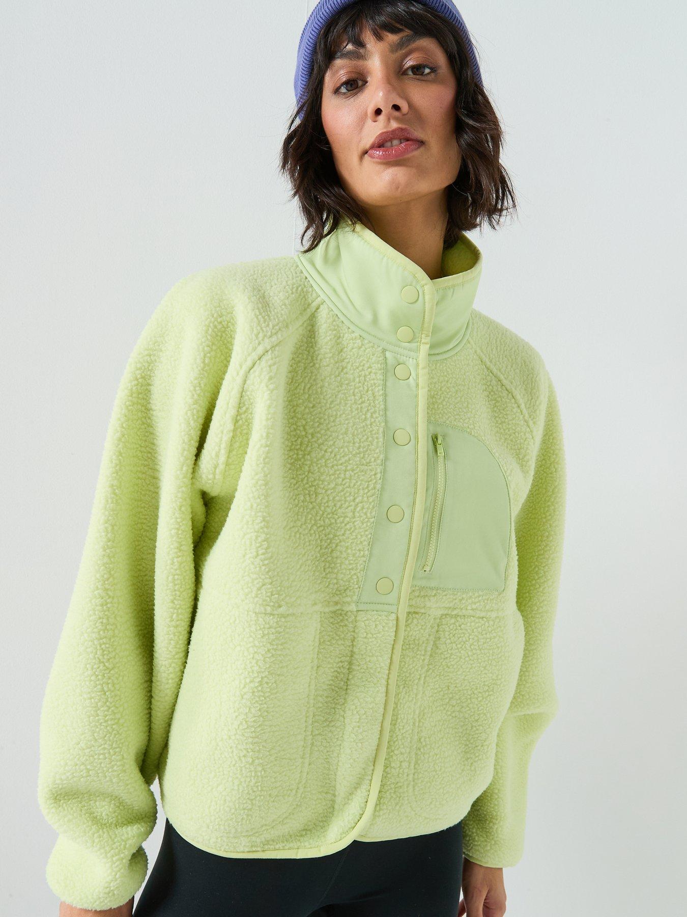Image 5 of 6 of Gym + Coffee Womens Training Horizon Layer Up Full Snap - Green