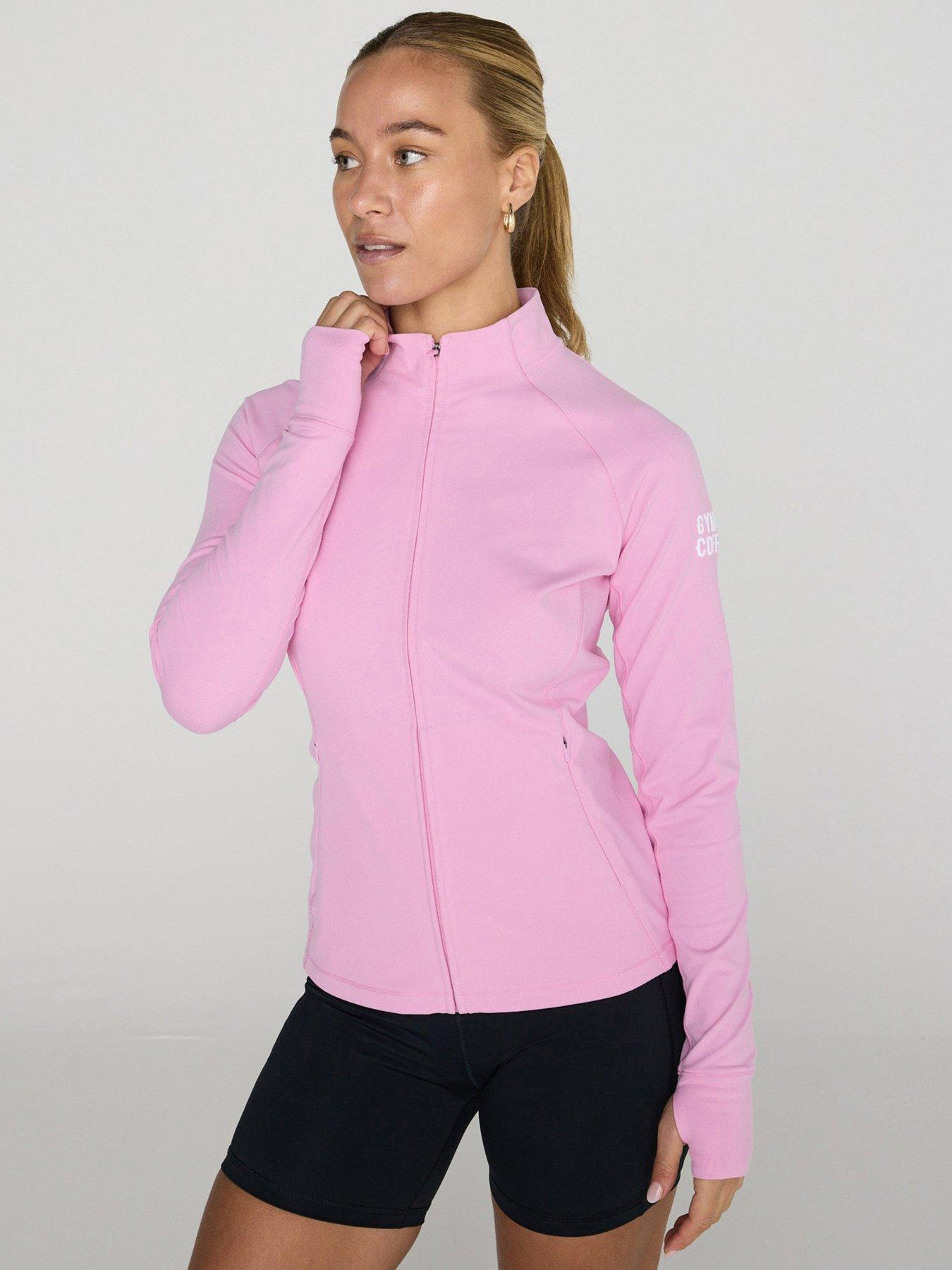 Gym + Coffee Womens Training Relentless Full Zip - Pink