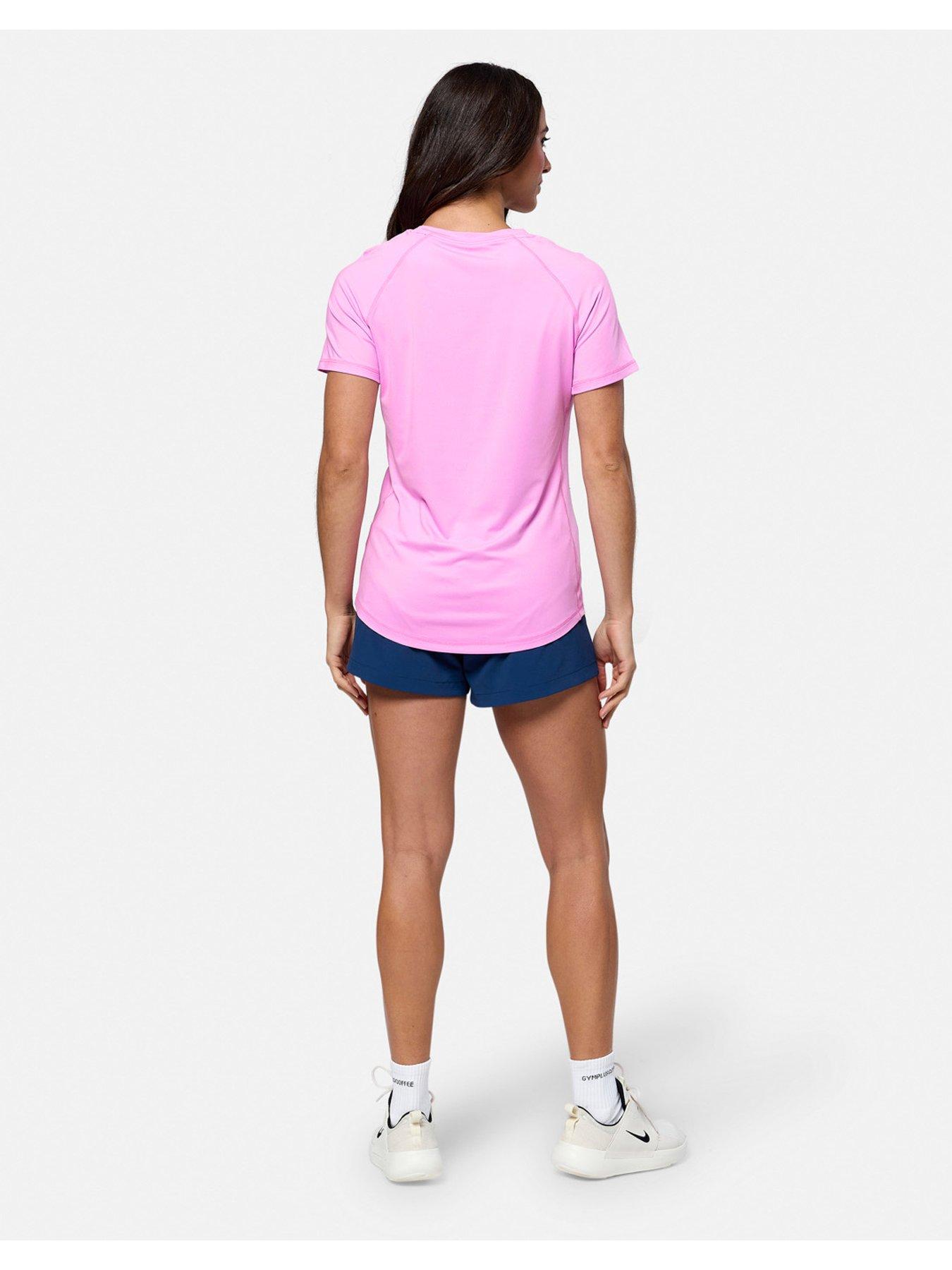 Image 2 of 5 of Gym + Coffee Womens Training Relentless Tee - Pink