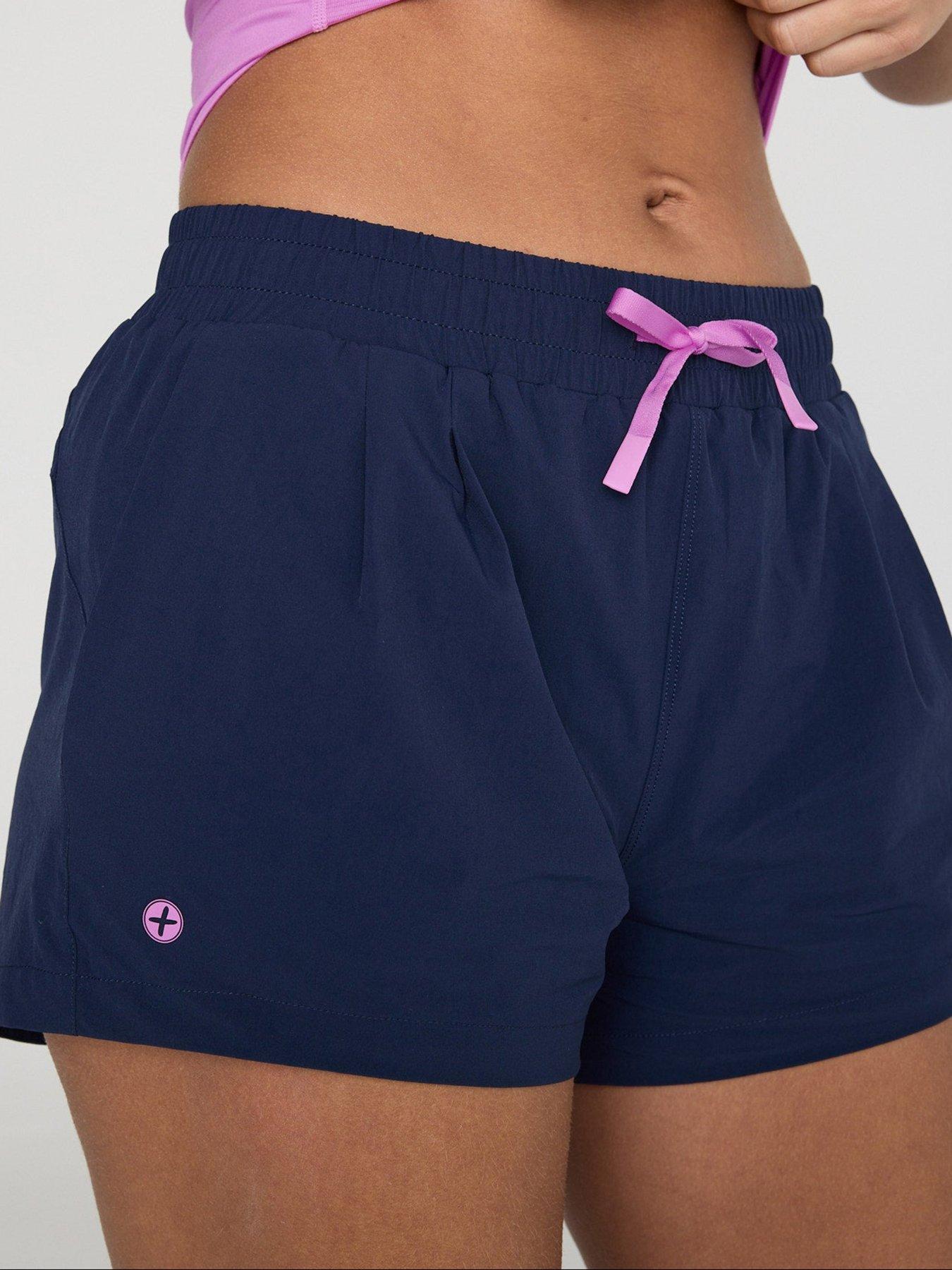 Gym + Coffee Womens Training Contender Shorts - Navy