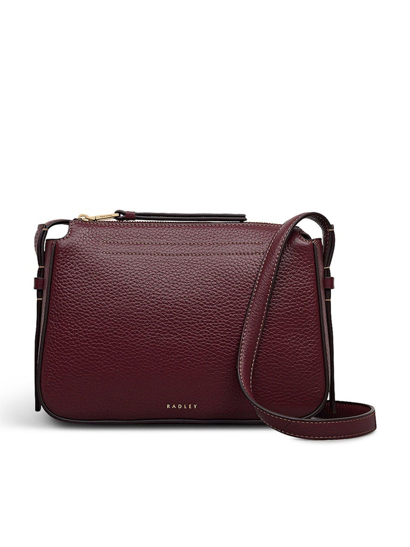 Radley Oak Street Small Ziptop Cross Body Dark Cherry