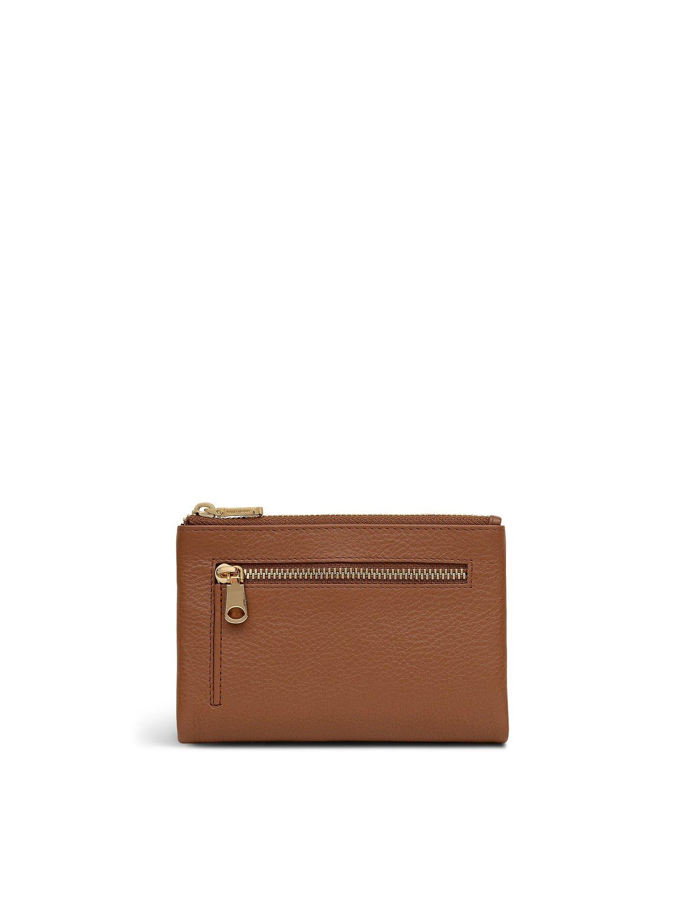 back image of radley-mallow-street-medium-bifold-purse-saddle-brown
