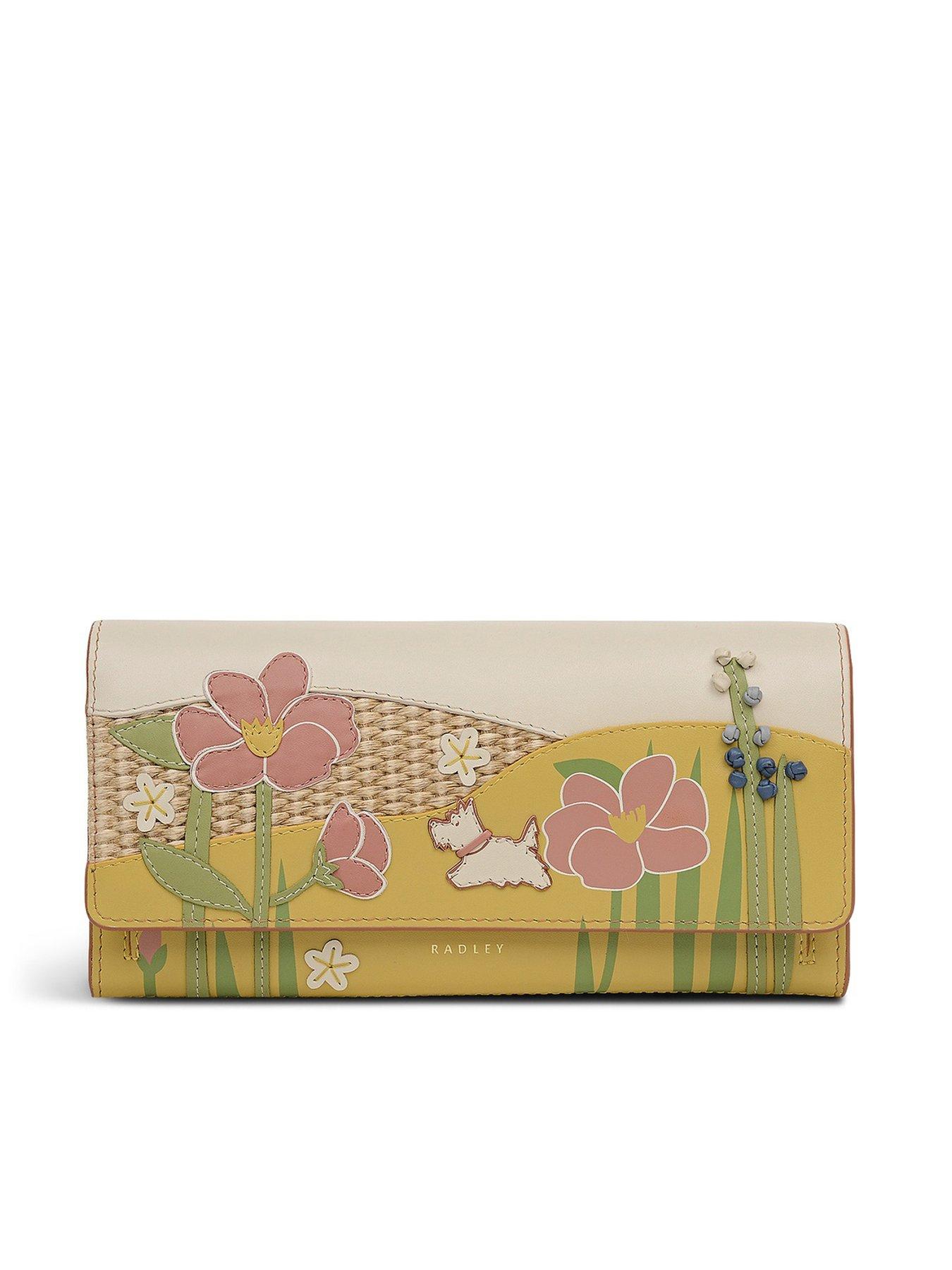 Radley Spring Blooms Large Flapover Purse Salt