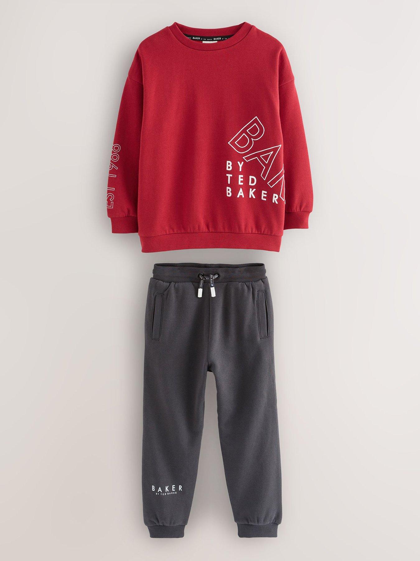 Image 2 of 7 of Ted Baker Younger Boys Graphic Logo Set - Red