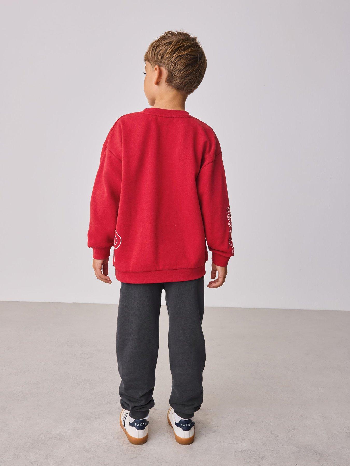 Image 6 of 7 of Ted Baker Younger Boys Graphic Logo Set - Red