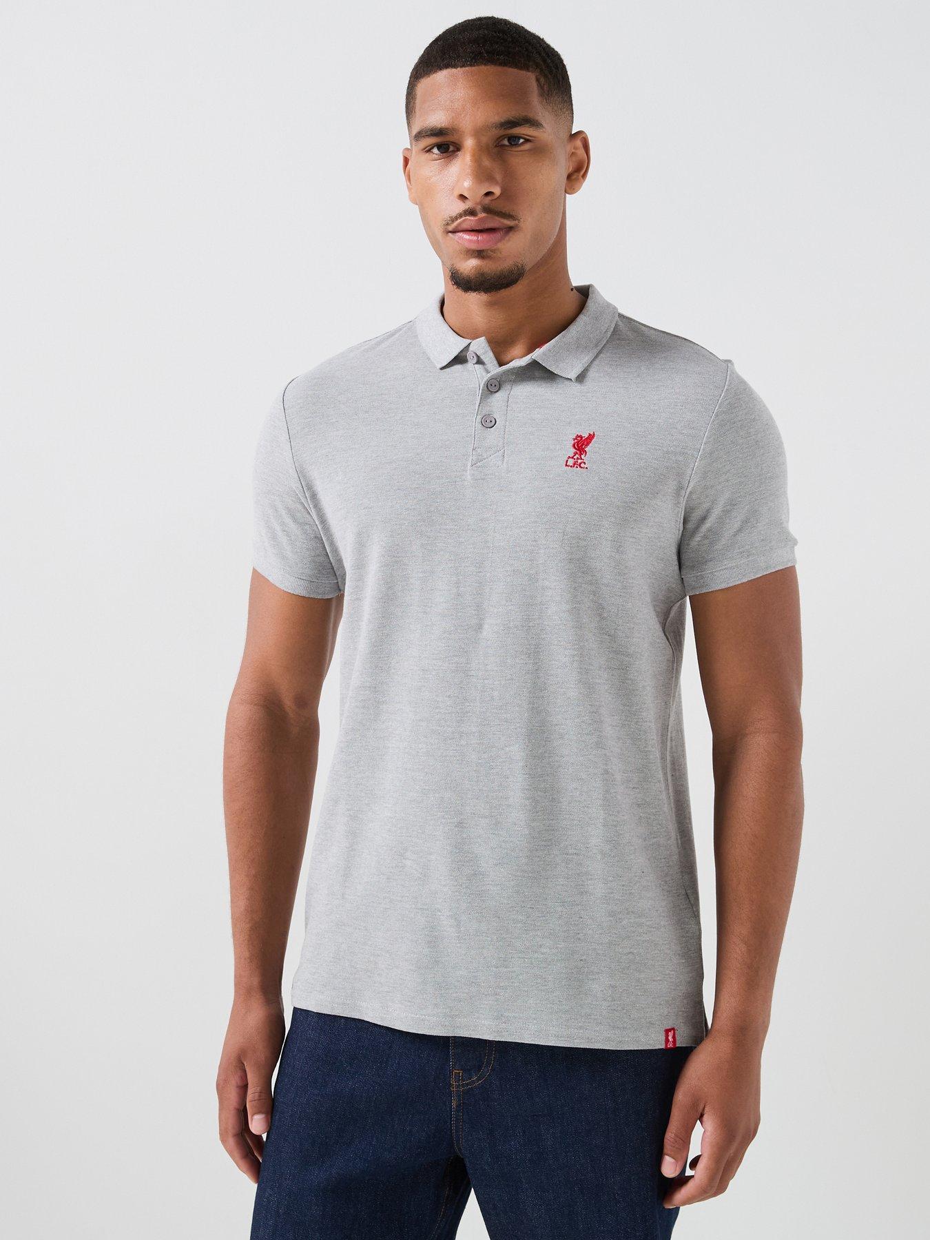 Liverpool FC Mens Liverpool Fc Polo Shirt - Grey
