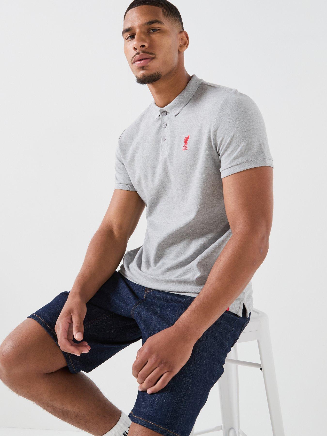 Image 4 of 6 of Liverpool FC Mens Polo Shirt - Grey