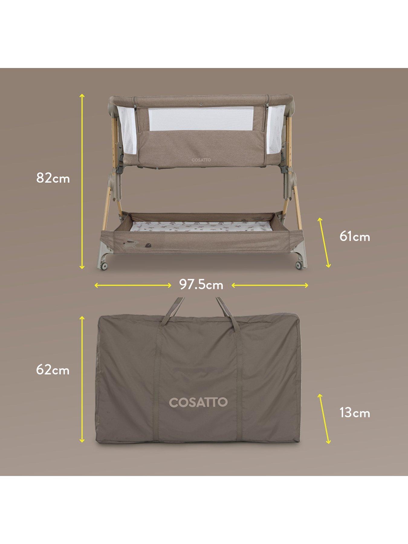 Image 5 of 8 of Cosatto Close to Me Folding Bedside Crib - Lollop
