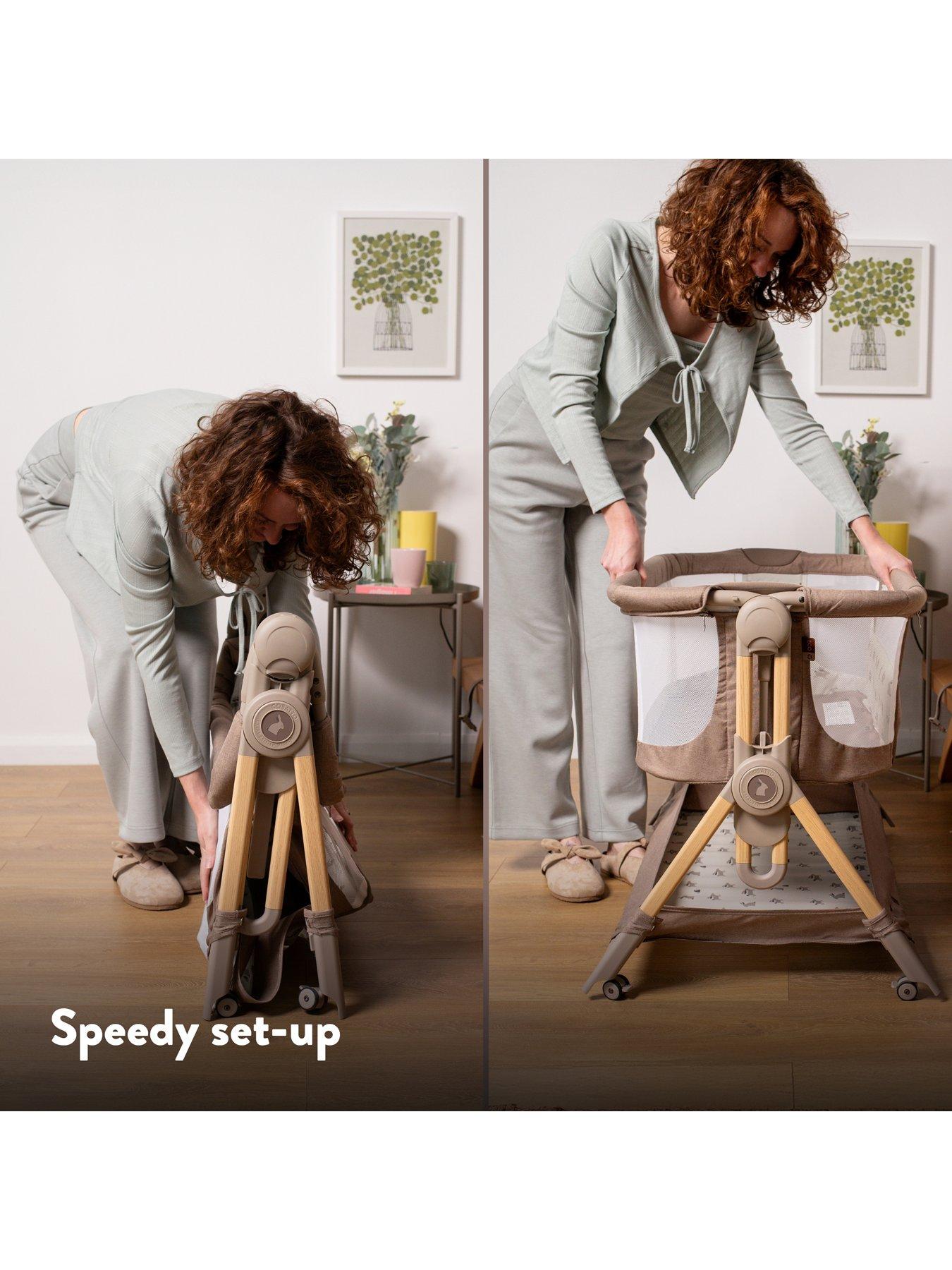 Image 6 of 8 of Cosatto Close to Me Folding Bedside Crib - Lollop