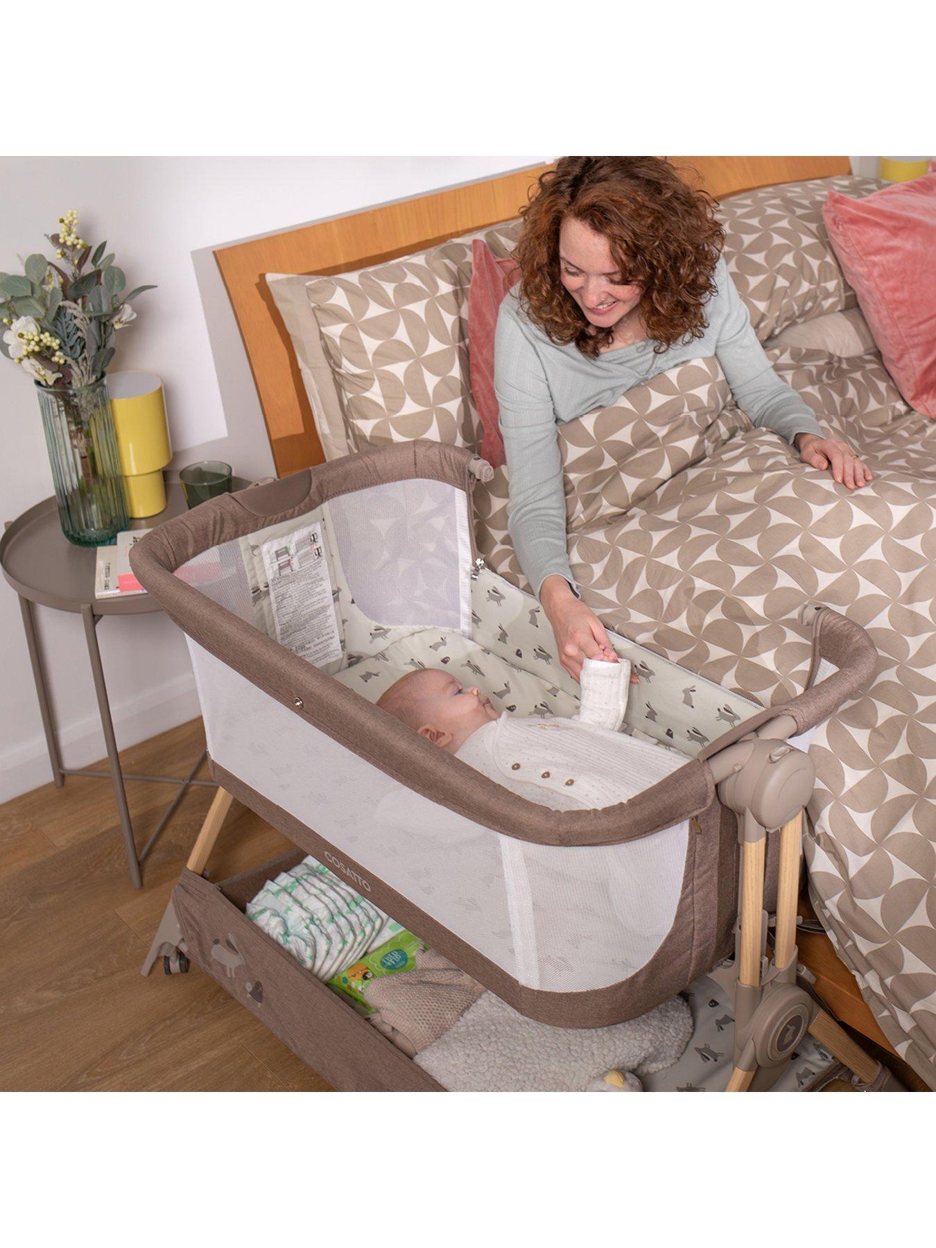 Image 7 of 8 of Cosatto Close to Me Folding Bedside Crib - Lollop