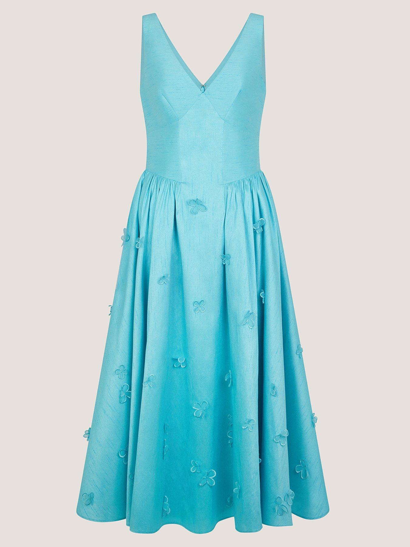 Image 5 of 5 of Monsoon Odette 3D Dress - Blue