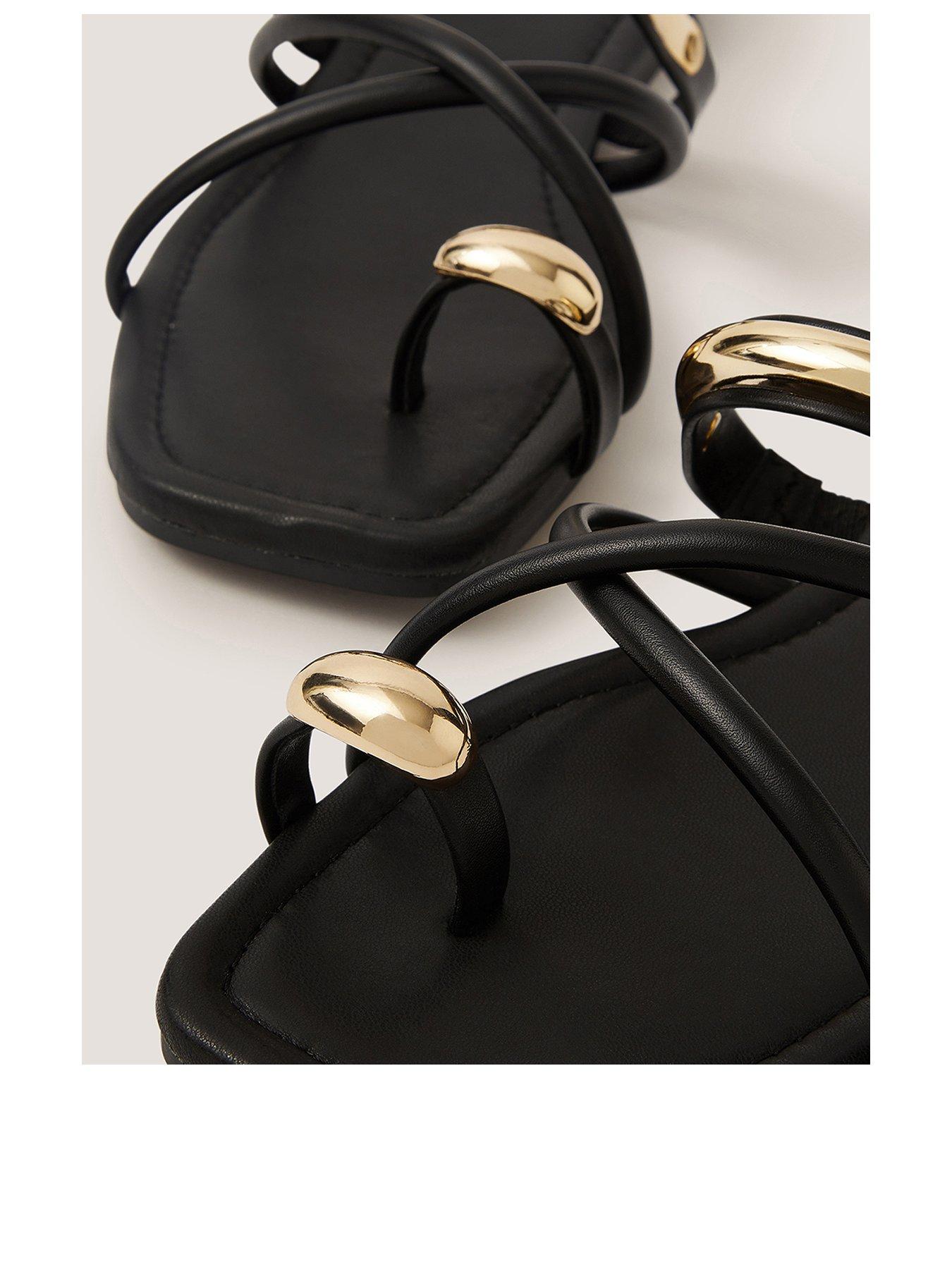  image of monsoon-gold-trim-sandal