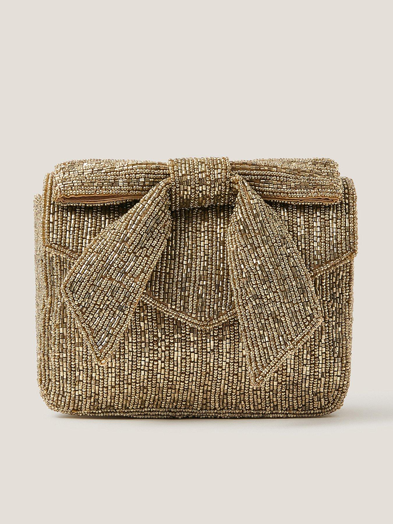 Image 1 of 4 of Monsoon Bella Beaded Bow Bag