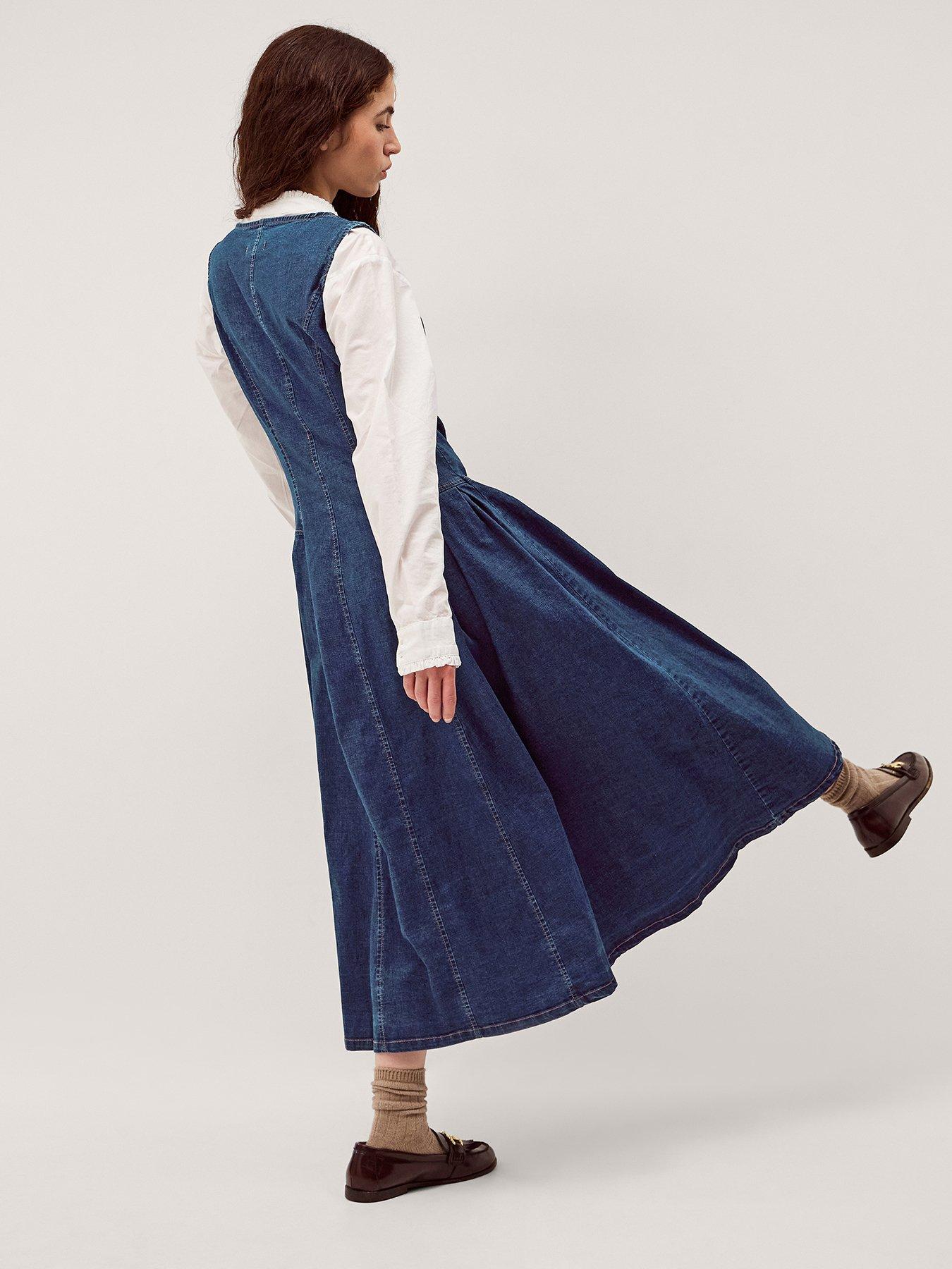 Image 2 of 5 of Monsoon Layla Button Dress
