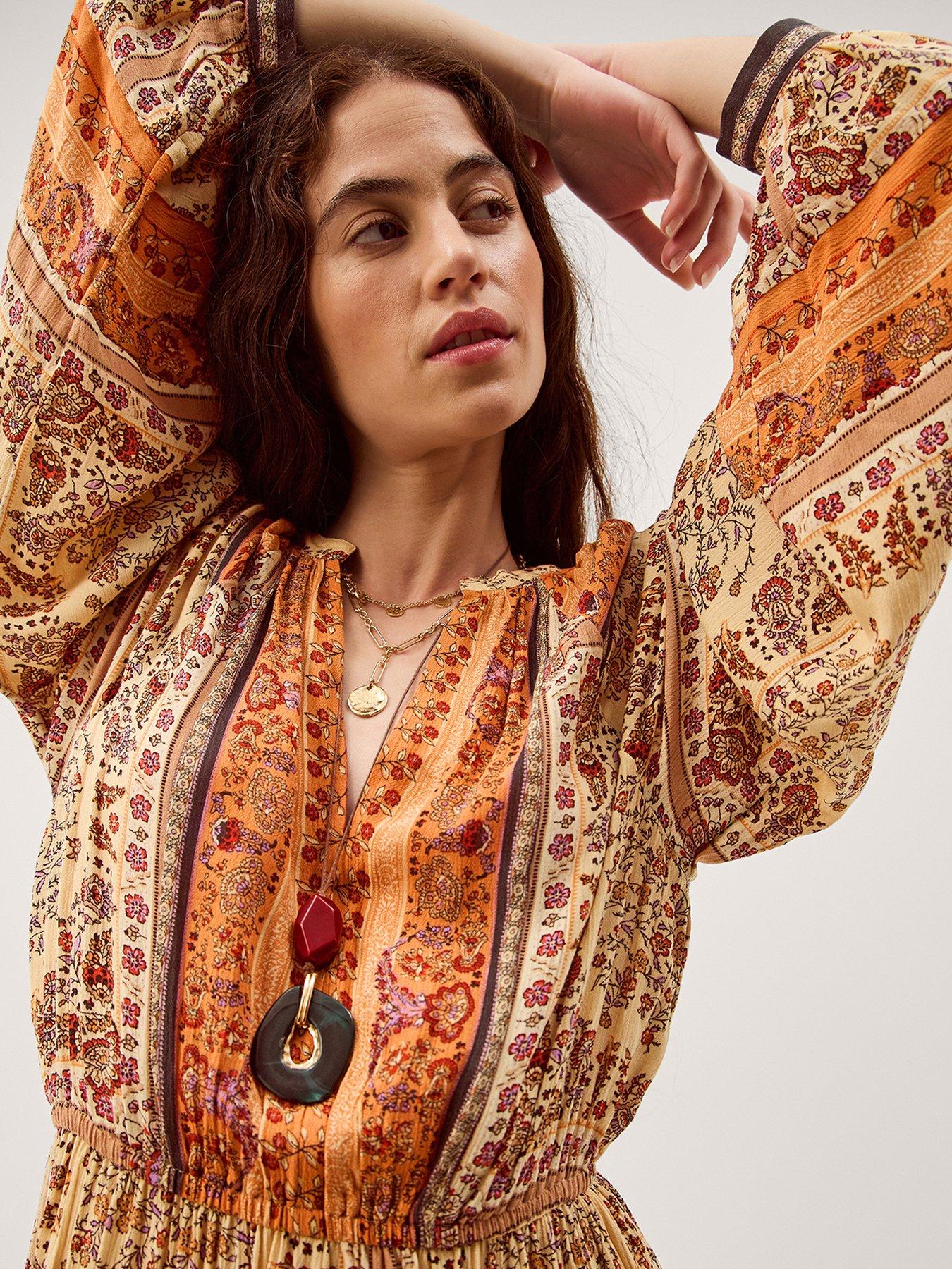 Image 4 of 6 of Monsoon Ines Print Dress