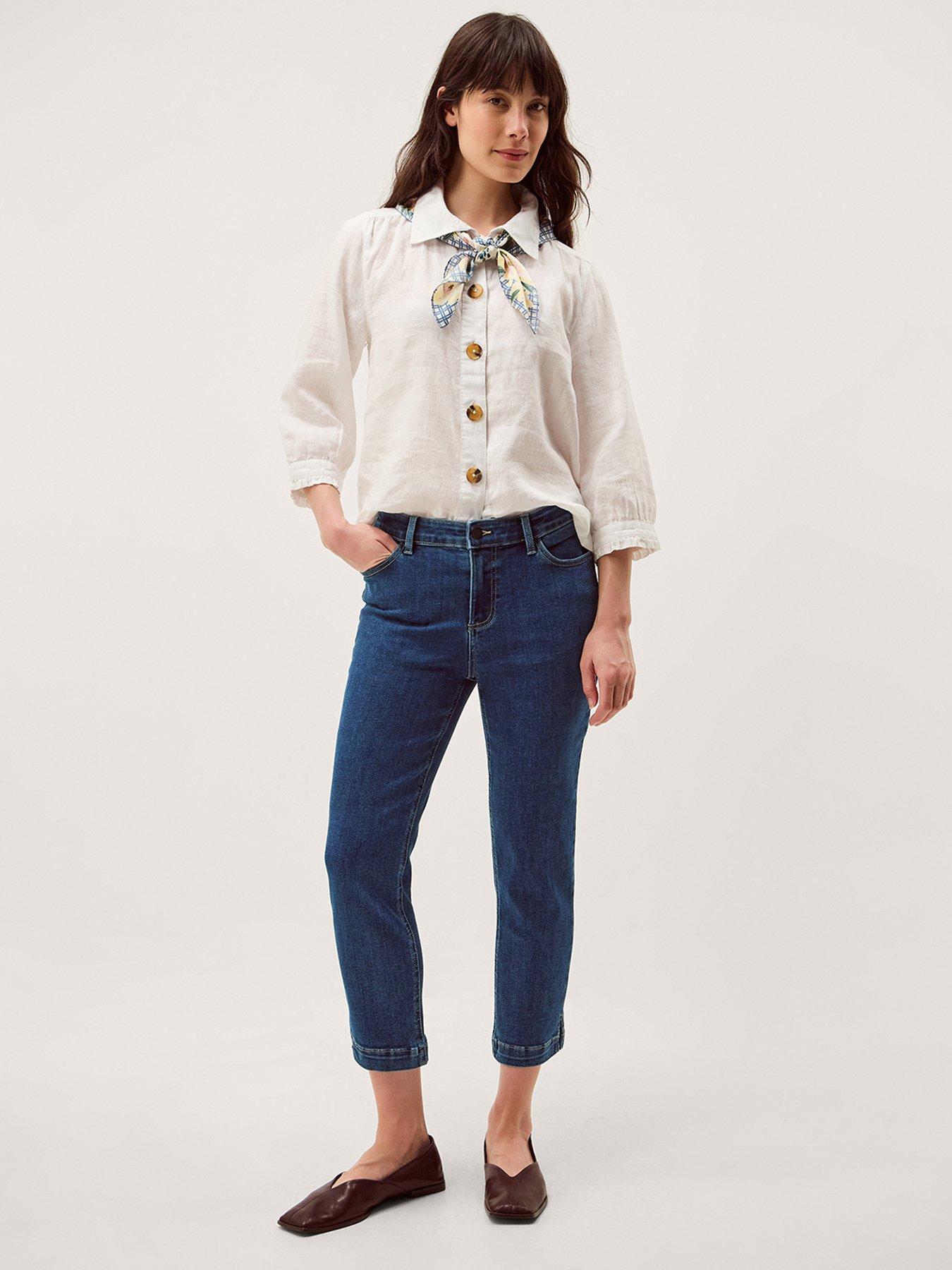 Image 3 of 5 of Monsoon Idabella Crop Jean - Blue
