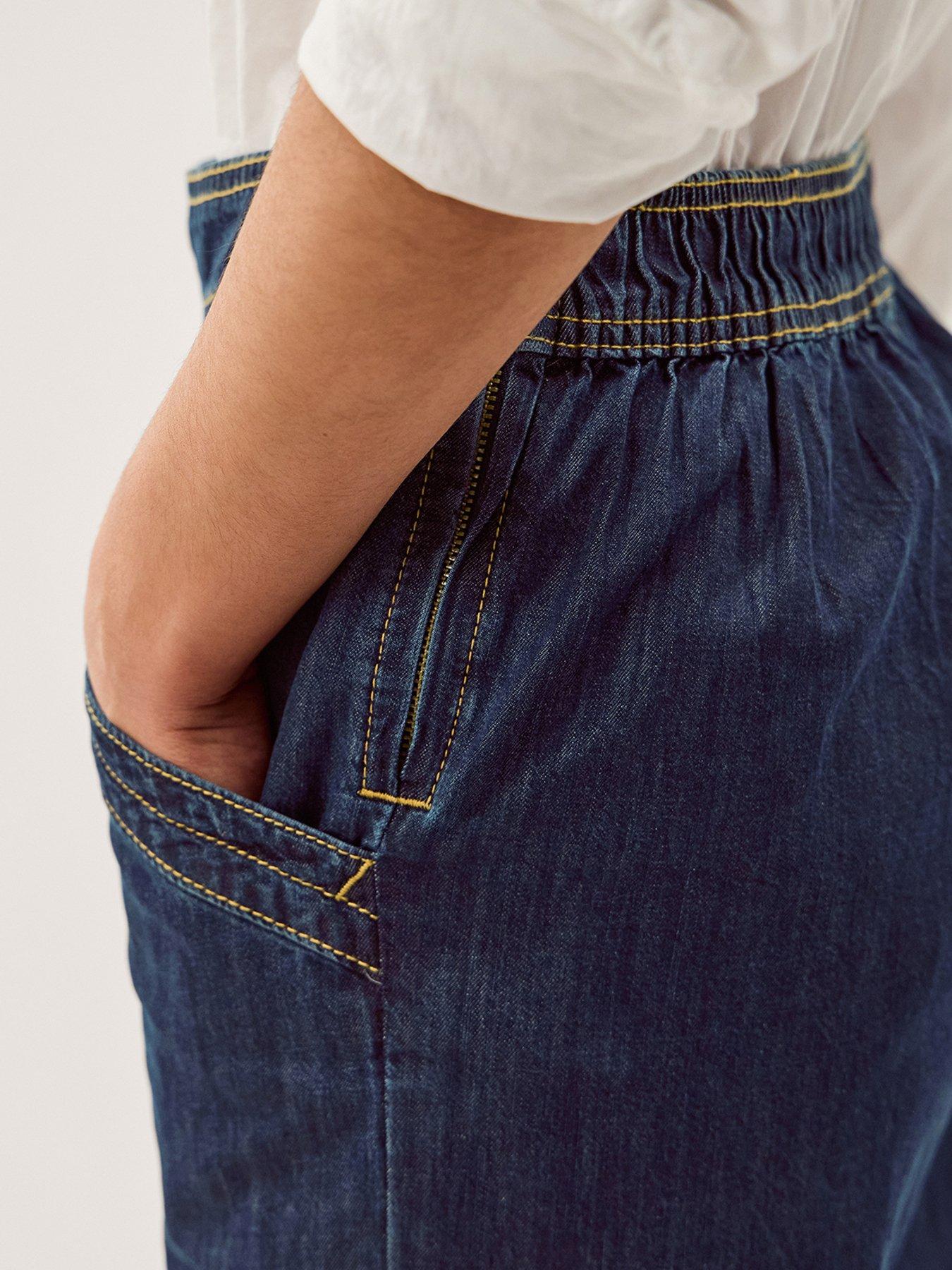 Image 4 of 5 of Monsoon Harper Regular Wide Leg Jeans Blue - Blue