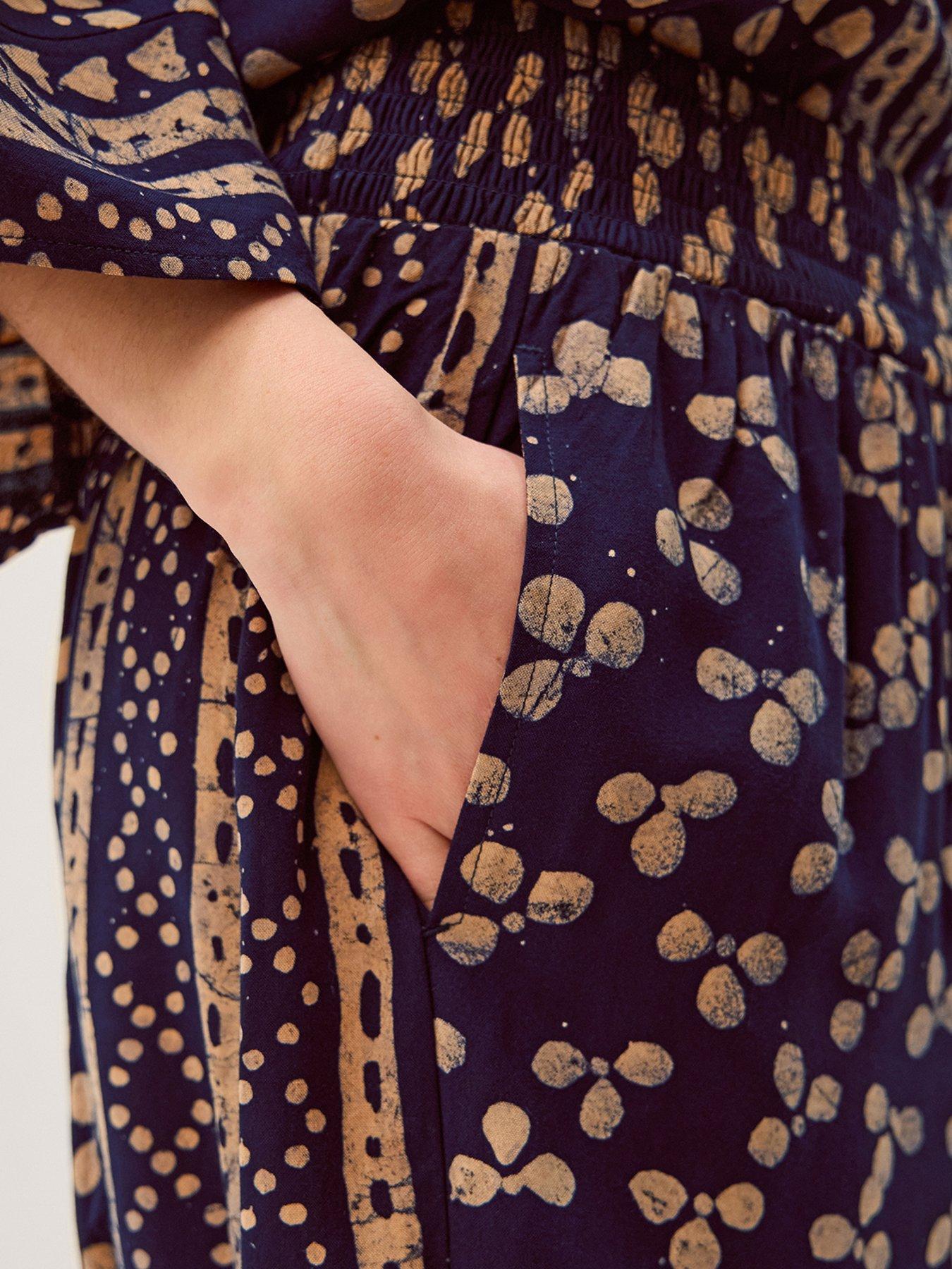  image of monsoon-clover-harem-trousers-blue