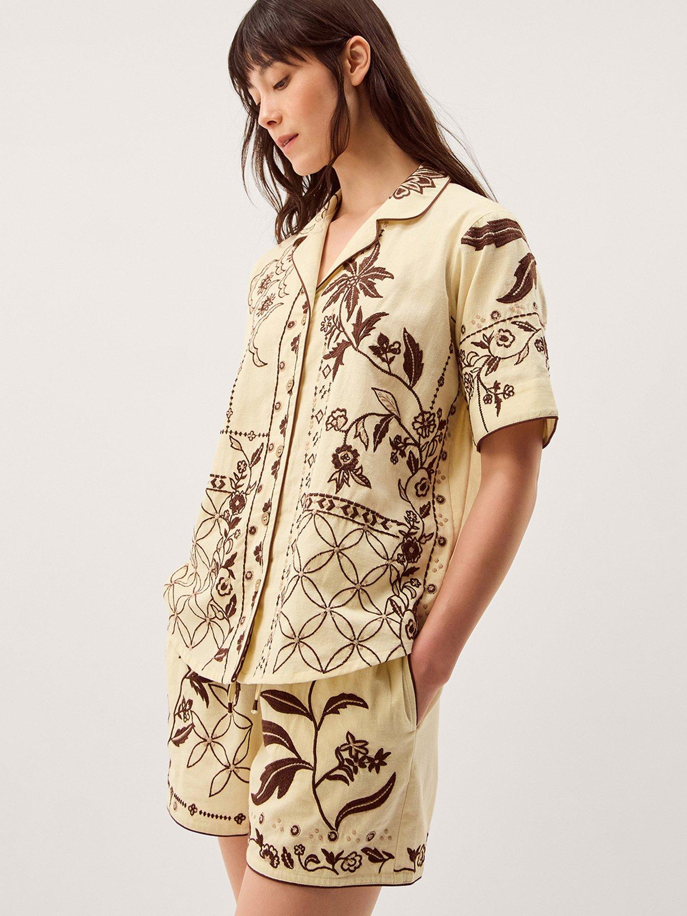 monsoon-carly-tropical-embroidered-shorts-white