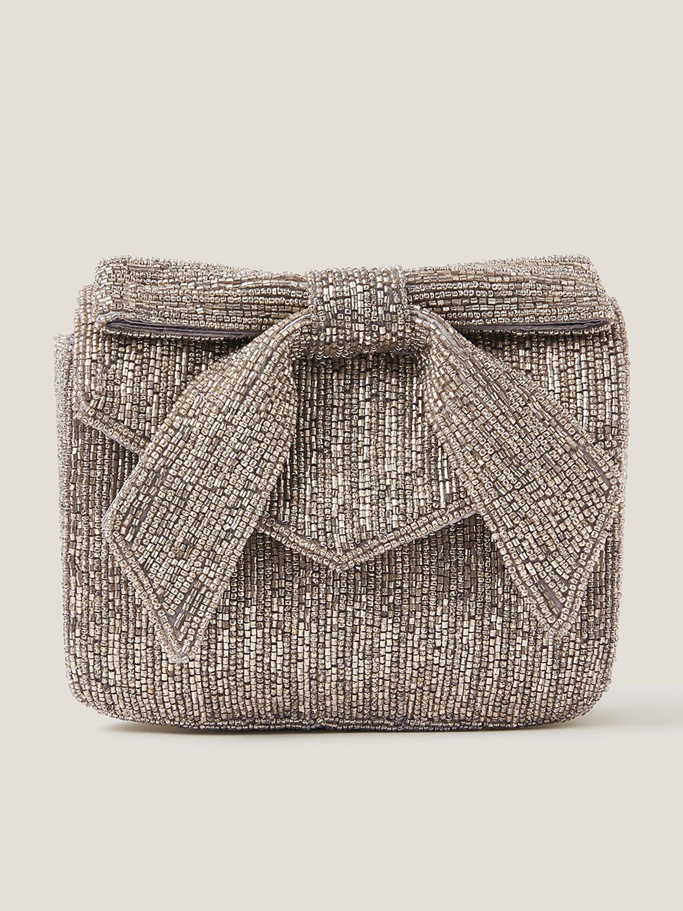 front image of monsoon-bella-beaded-bow-bag
