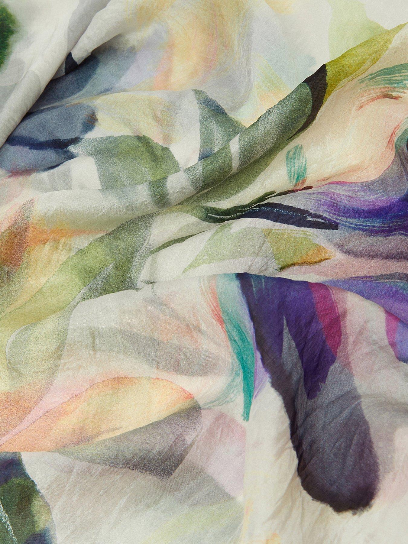 Image 2 of 2 of Monsoon Aimee Lou Large Silk Scarf