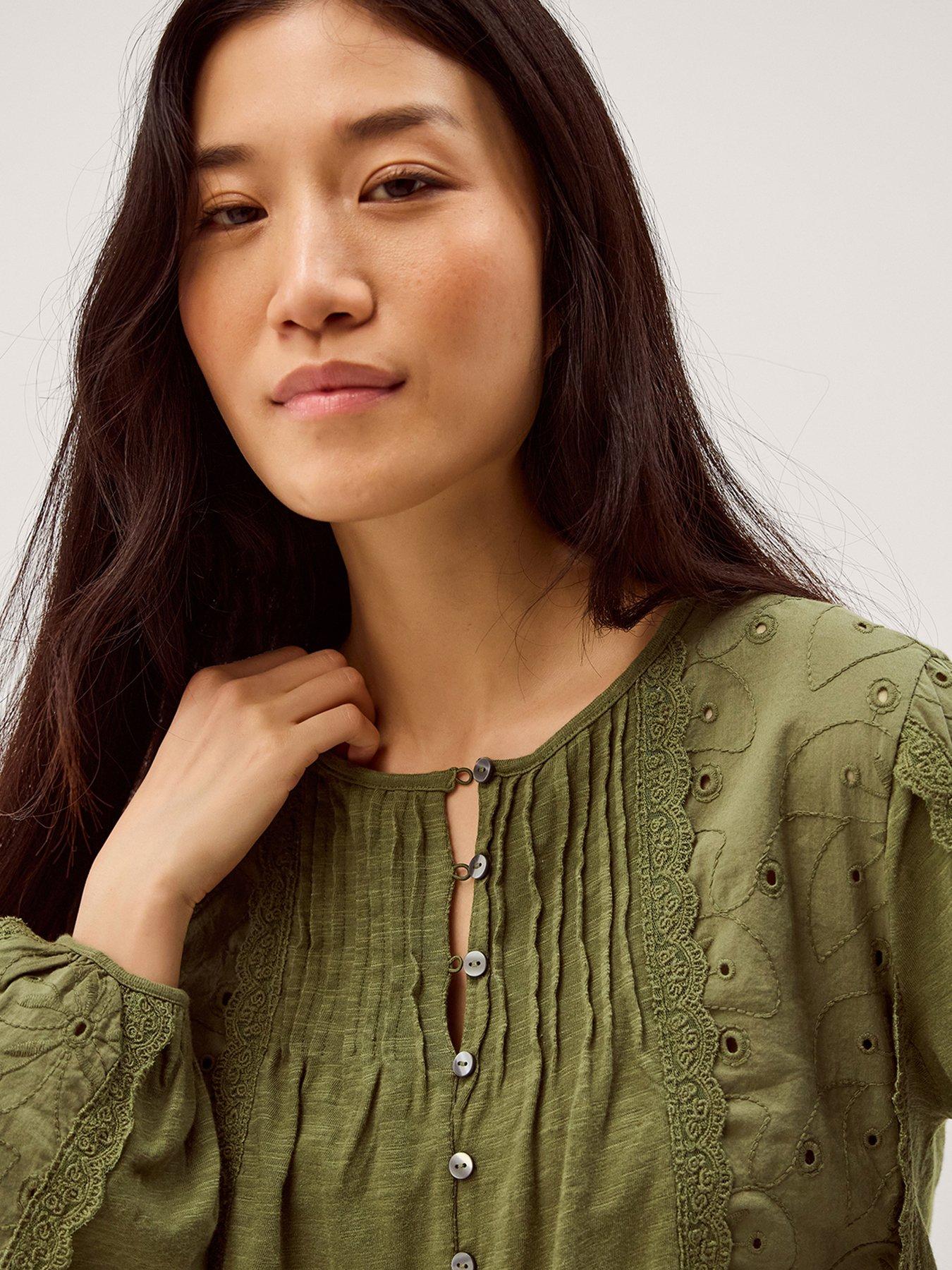  image of monsoon-joss-jersey-mix-top