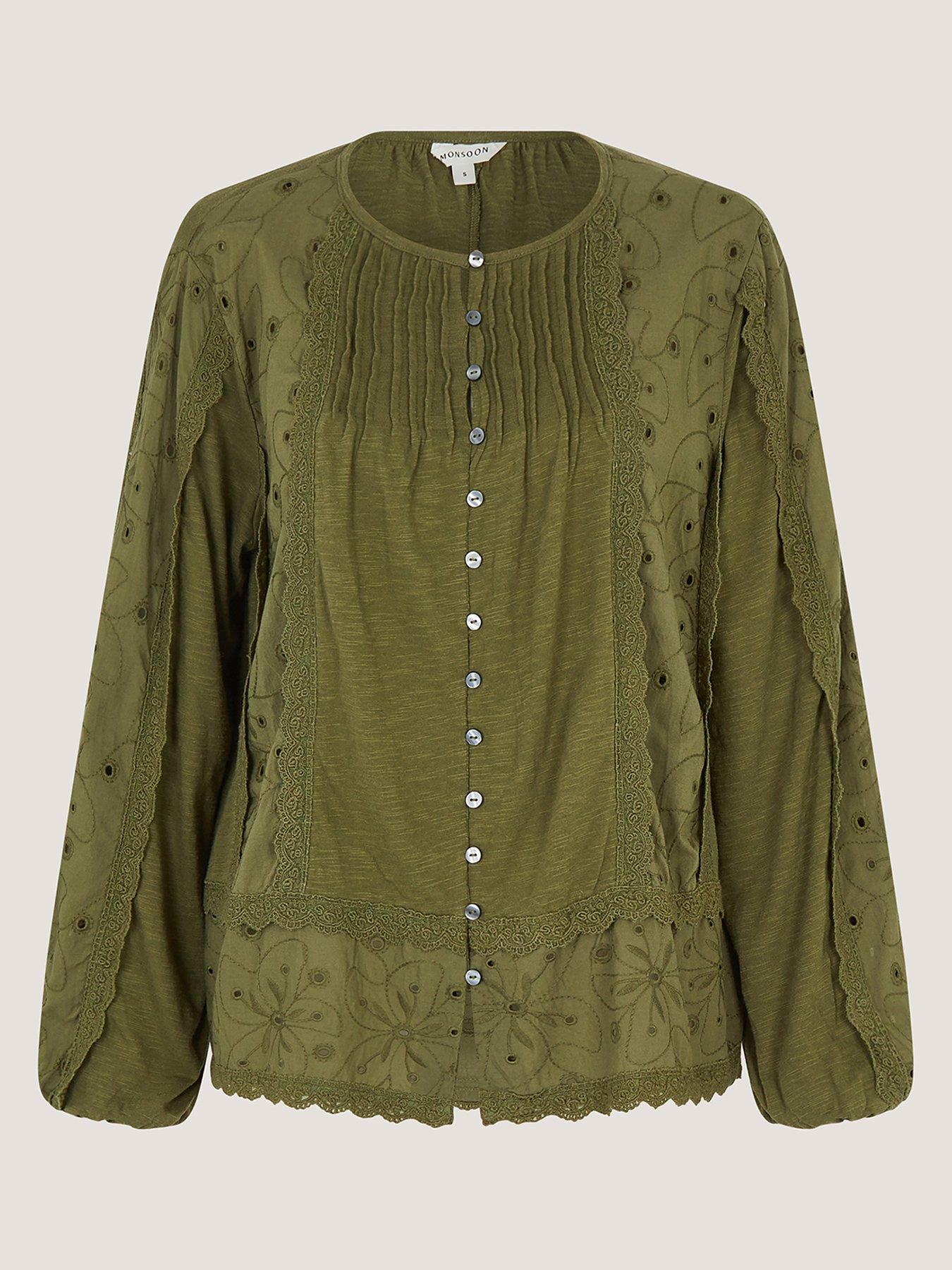  image of monsoon-joss-jersey-mix-top