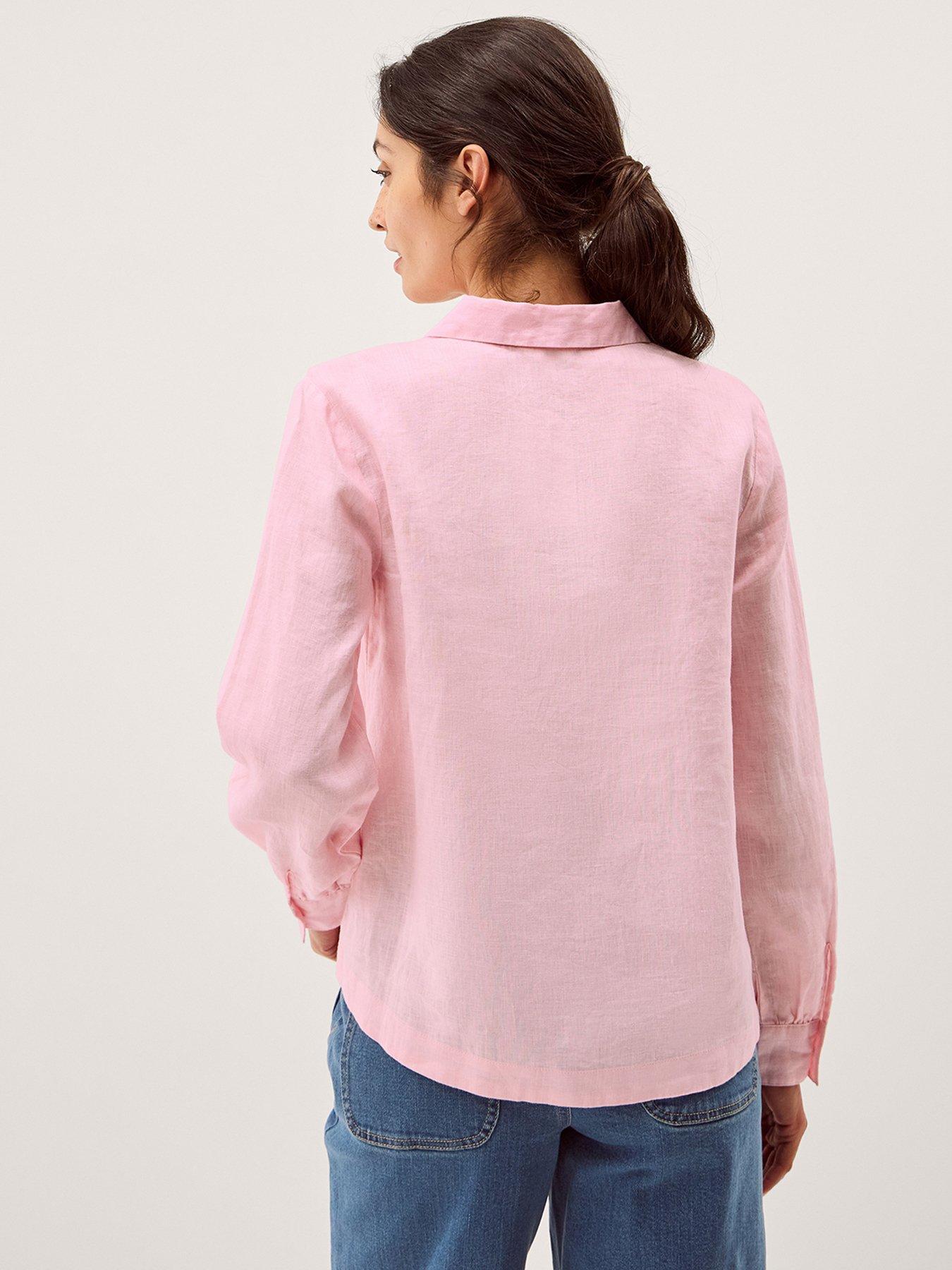Image 2 of 5 of Monsoon Riley Pintuck Top - Pink