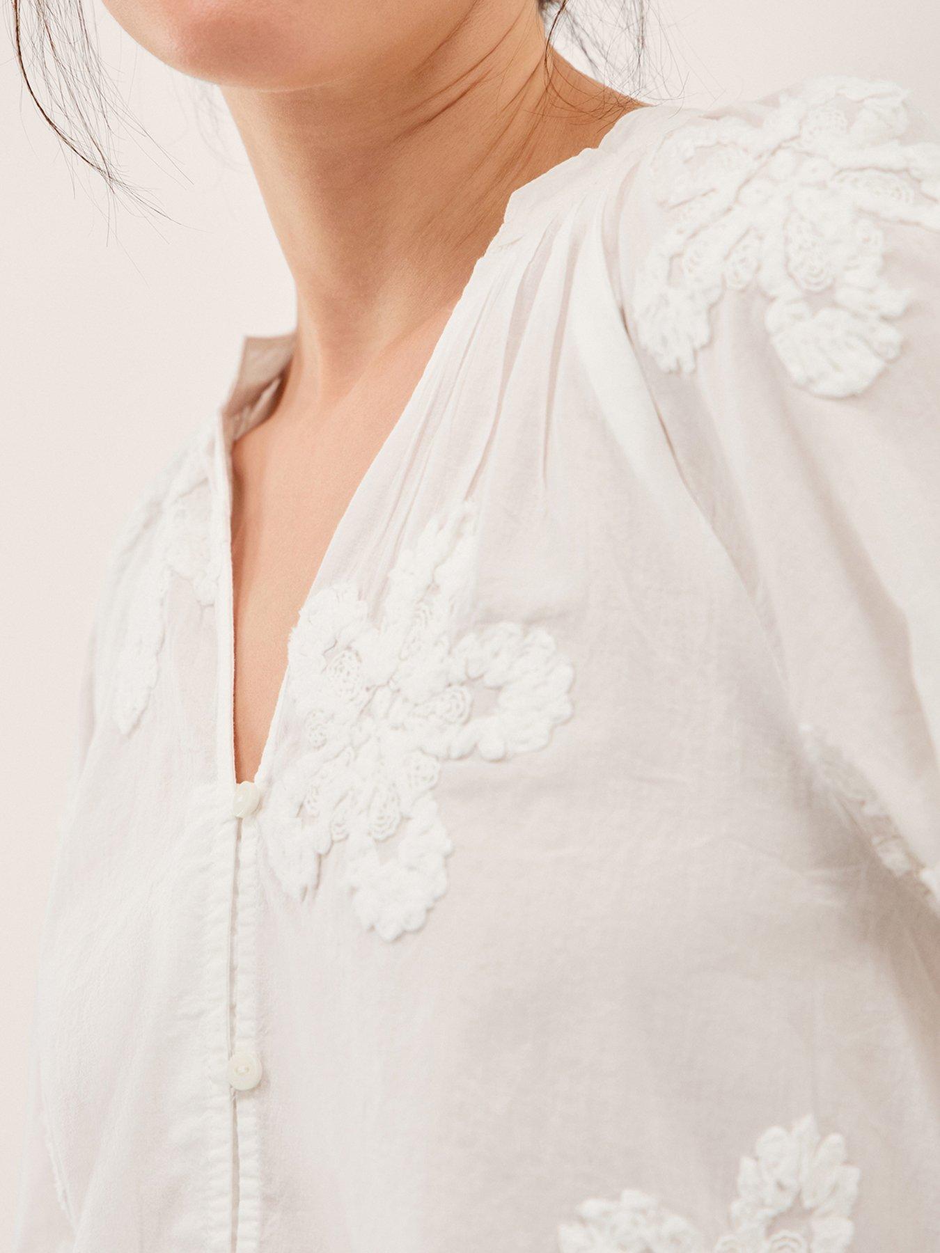  image of monsoon-aria-embroidered-shirt-white