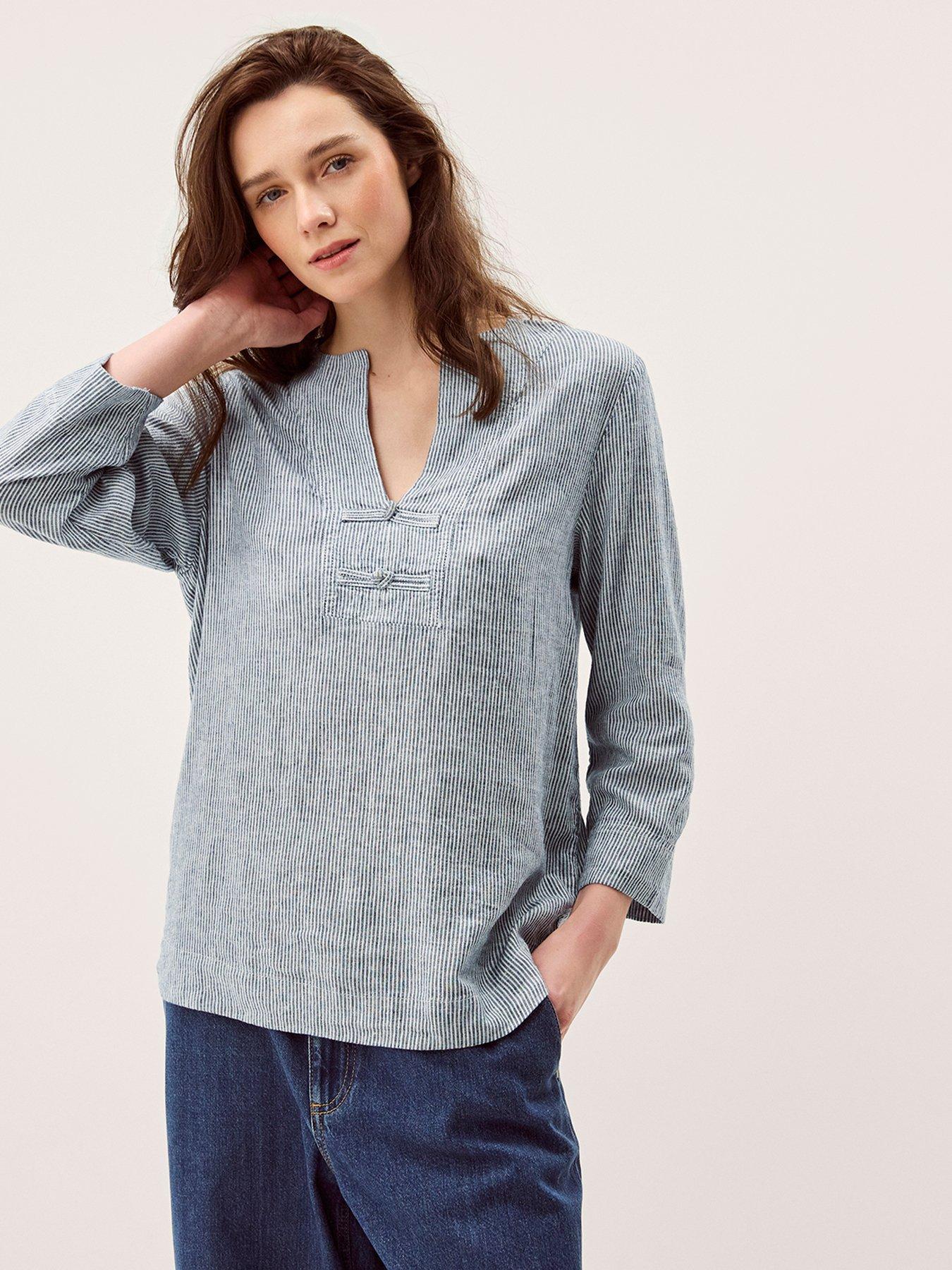 Monsoon Alexis Knot Top - Blue